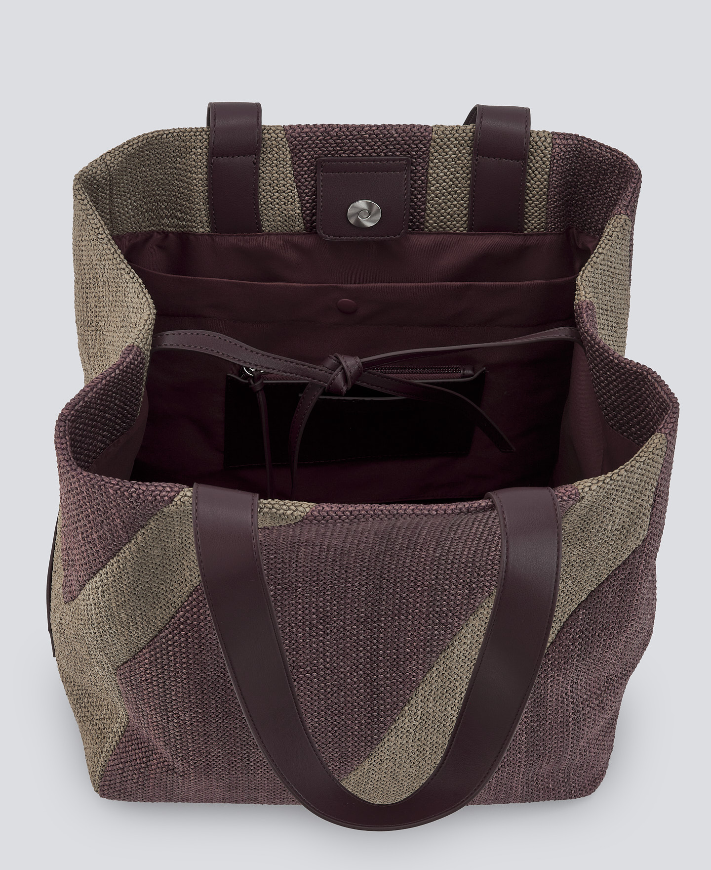 Braided patchwork maxi shopper woman image number 2