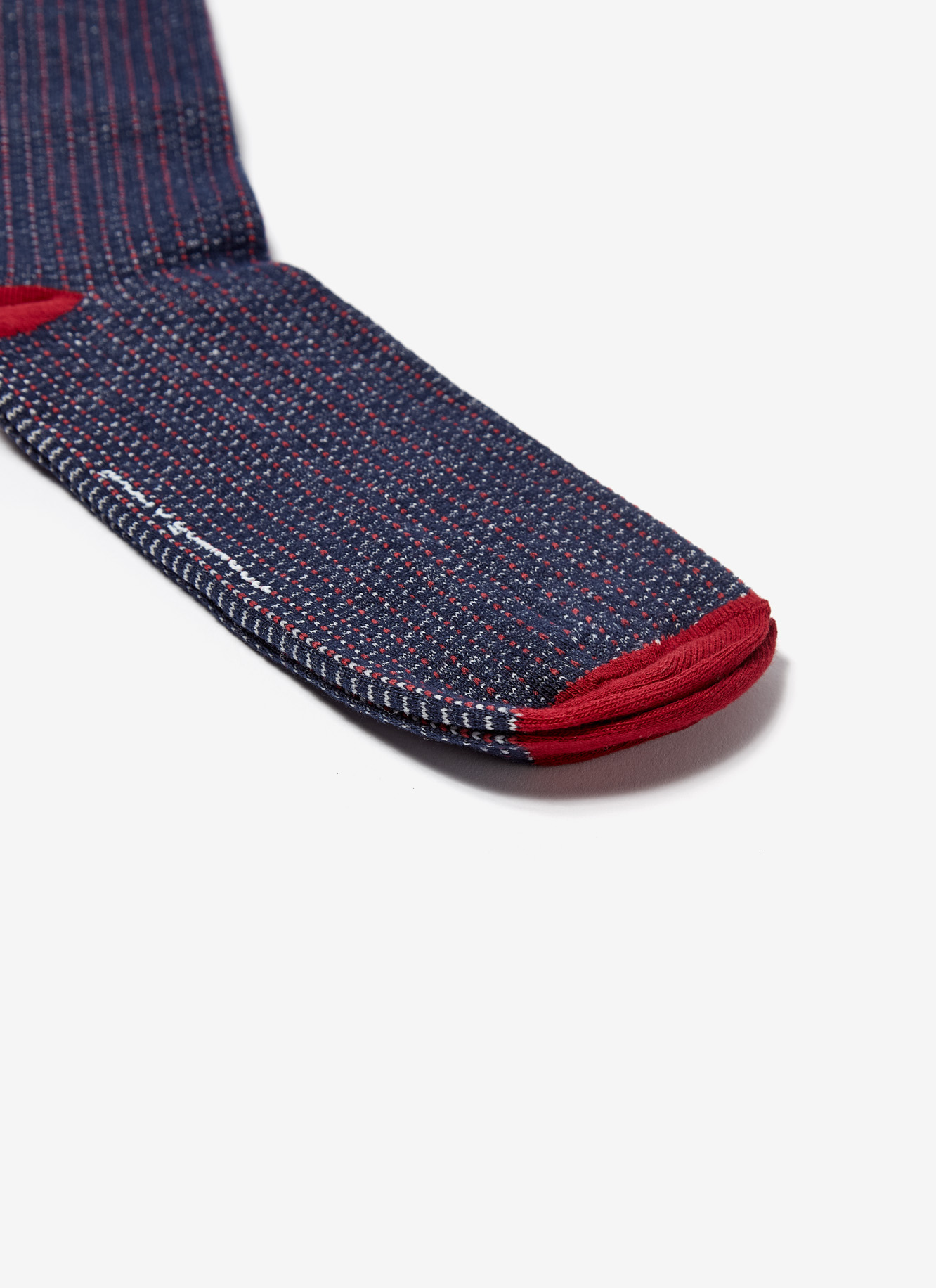 Socks with bicolour micro-motif image number 1