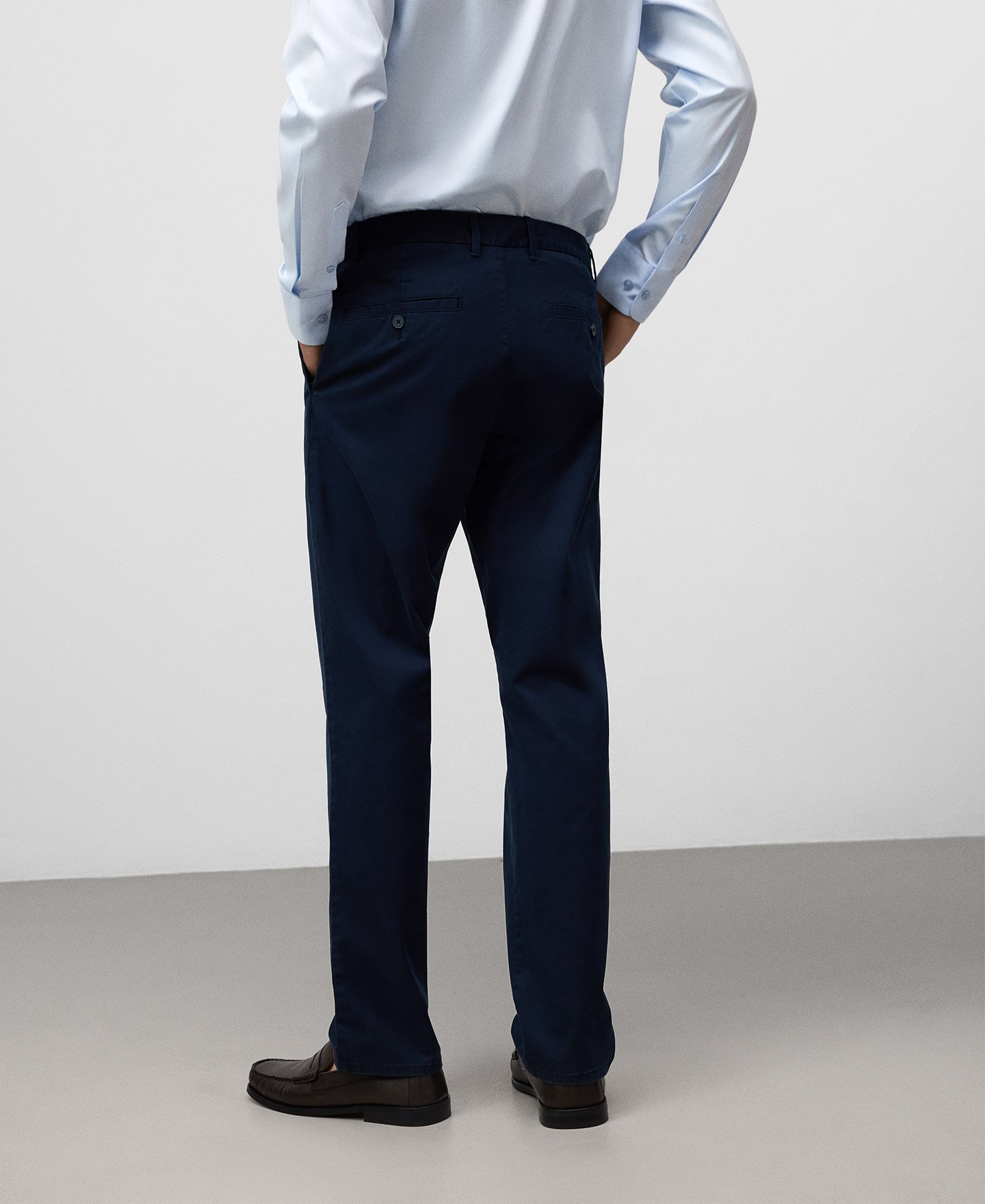 Regular fit chino trousers man image number 2