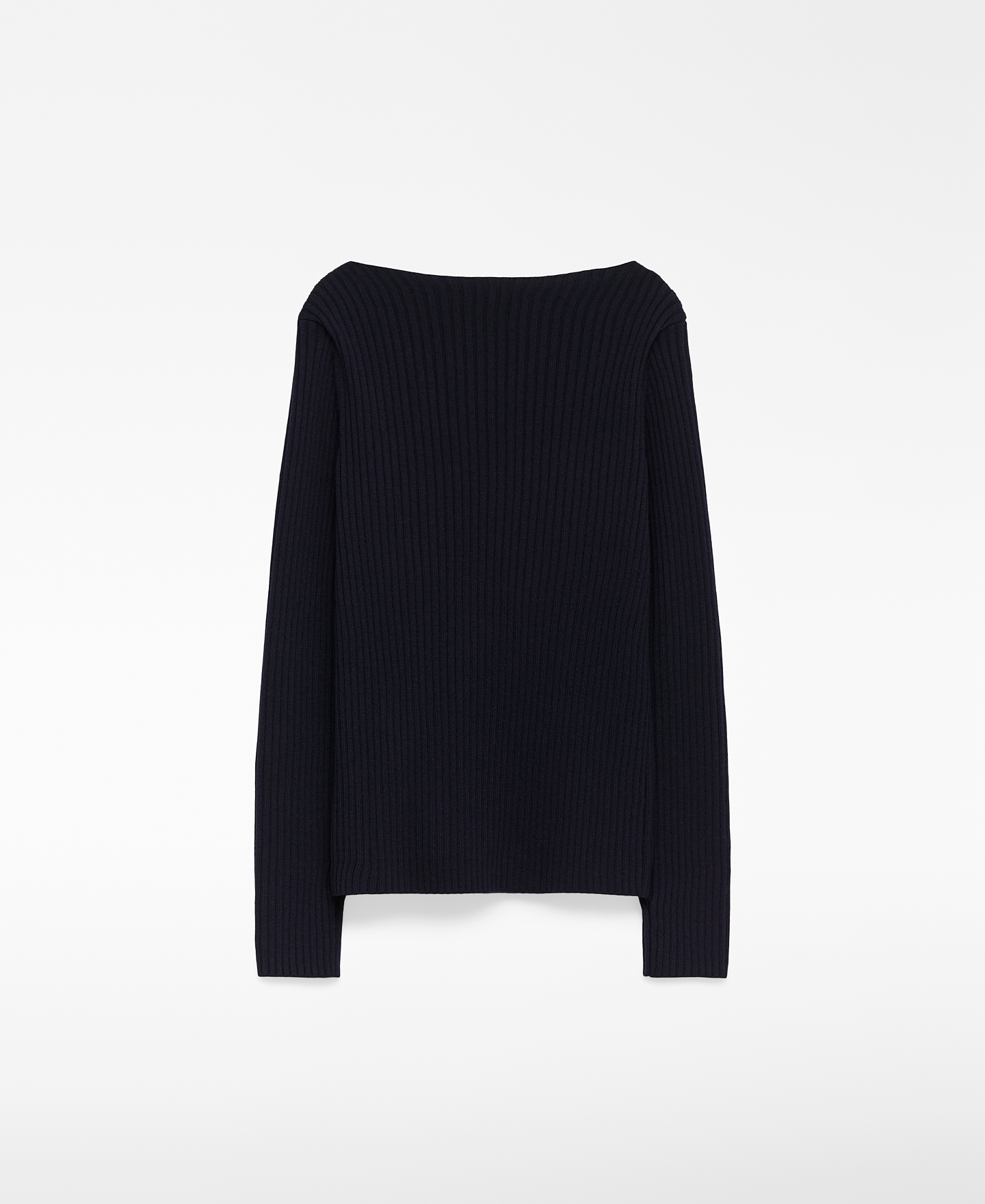 Merino wool ribbed sweater image number 5