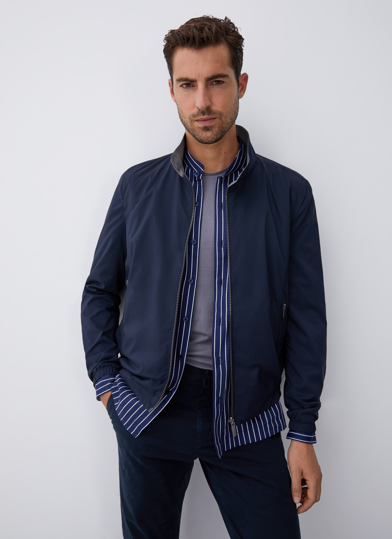 Reversible nylon jacket image number 0