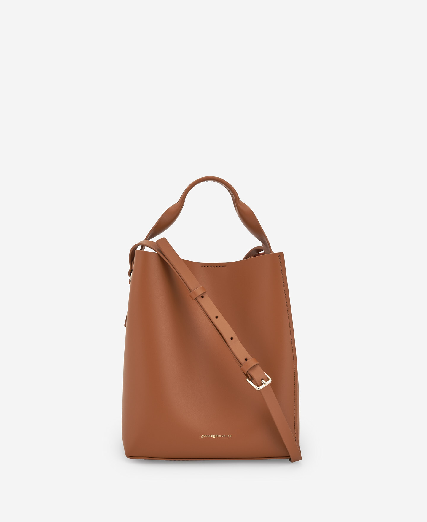Bolso hobo clearance piel marron