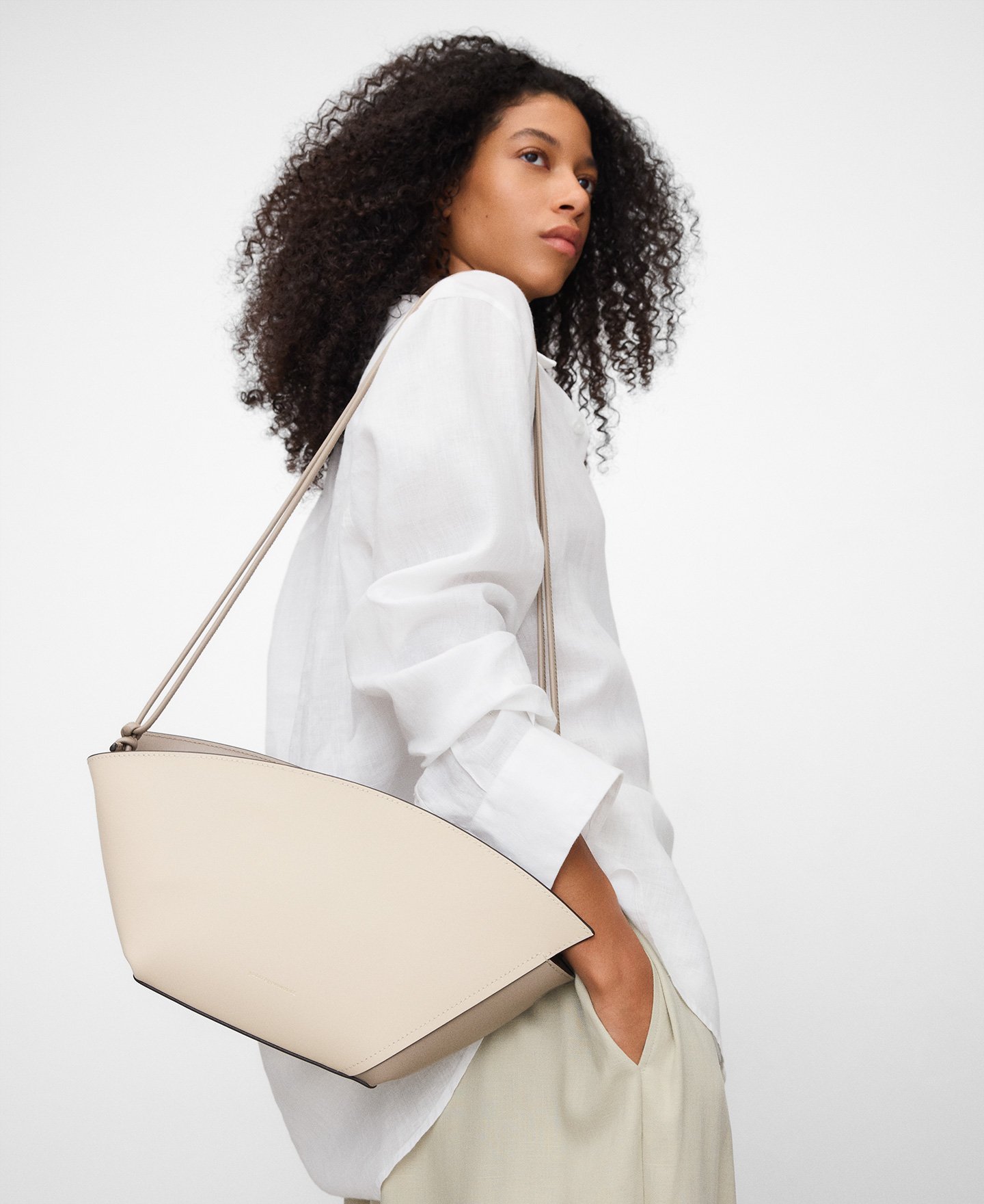 Bolso Eclipse bicolor piel image number 5