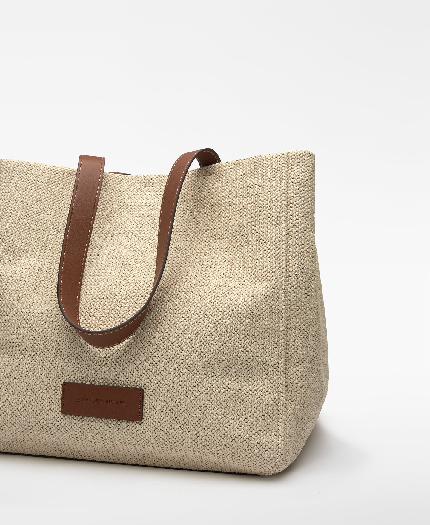 Maxi shopper textura rafia mujer image number 2