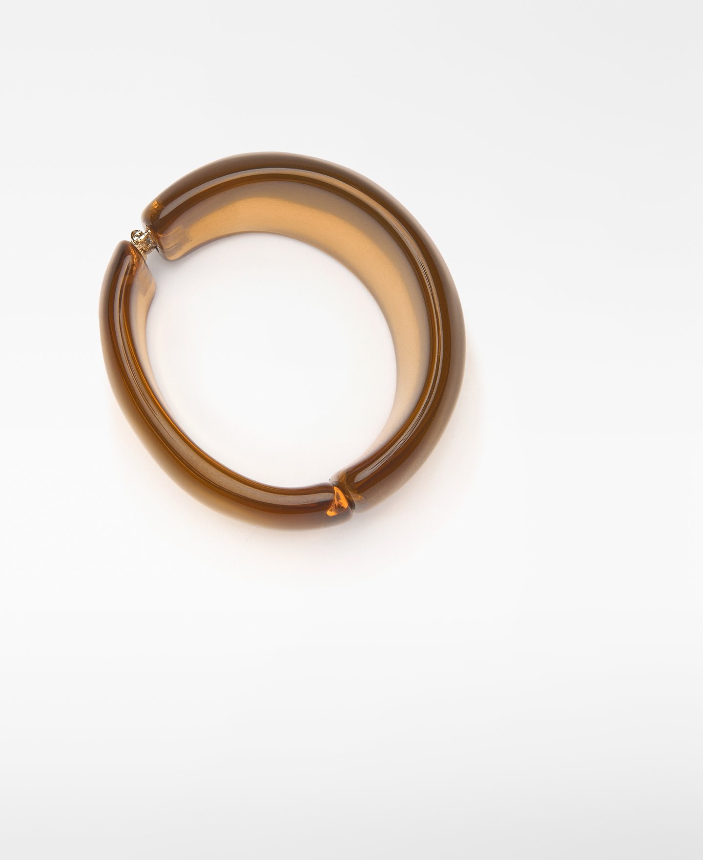 Translucent resin rigid bracelet woman image number 2