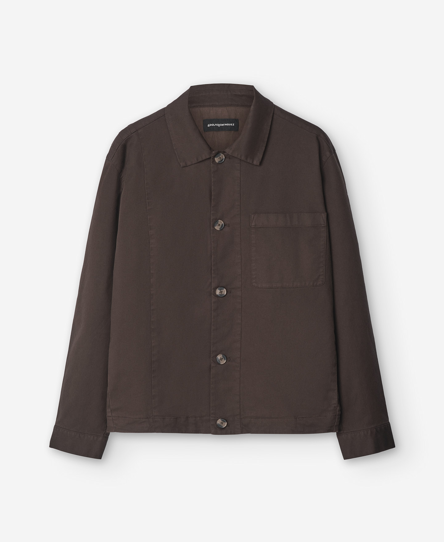 Chaqueta en algodón marrón para hombre image number 4
