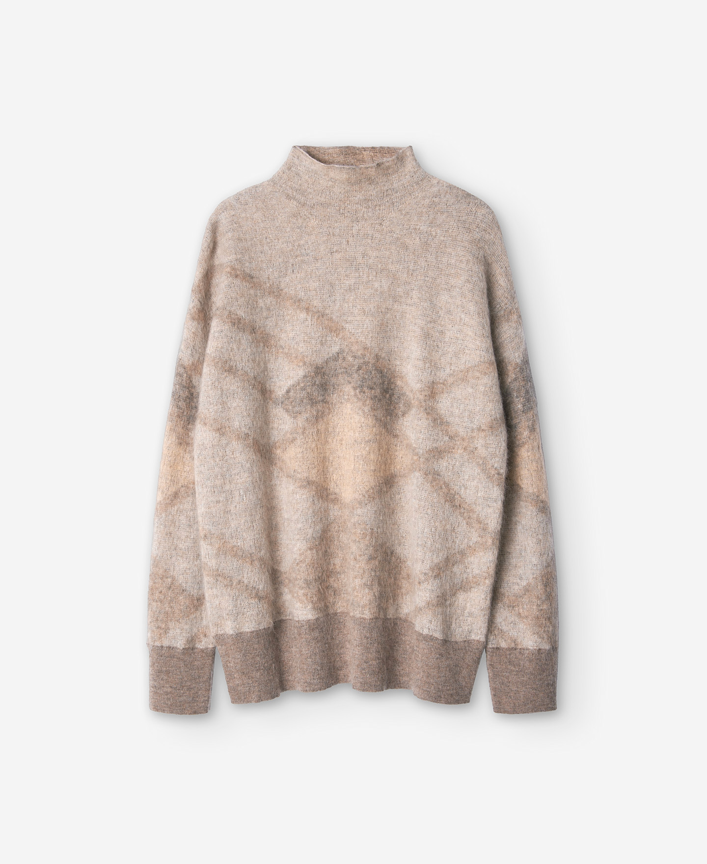 Jacquard knitted sweater for women image number 4