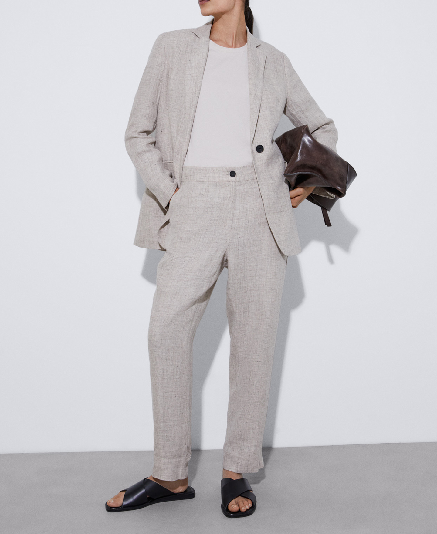 Blazer light structure in European linen image number 1
