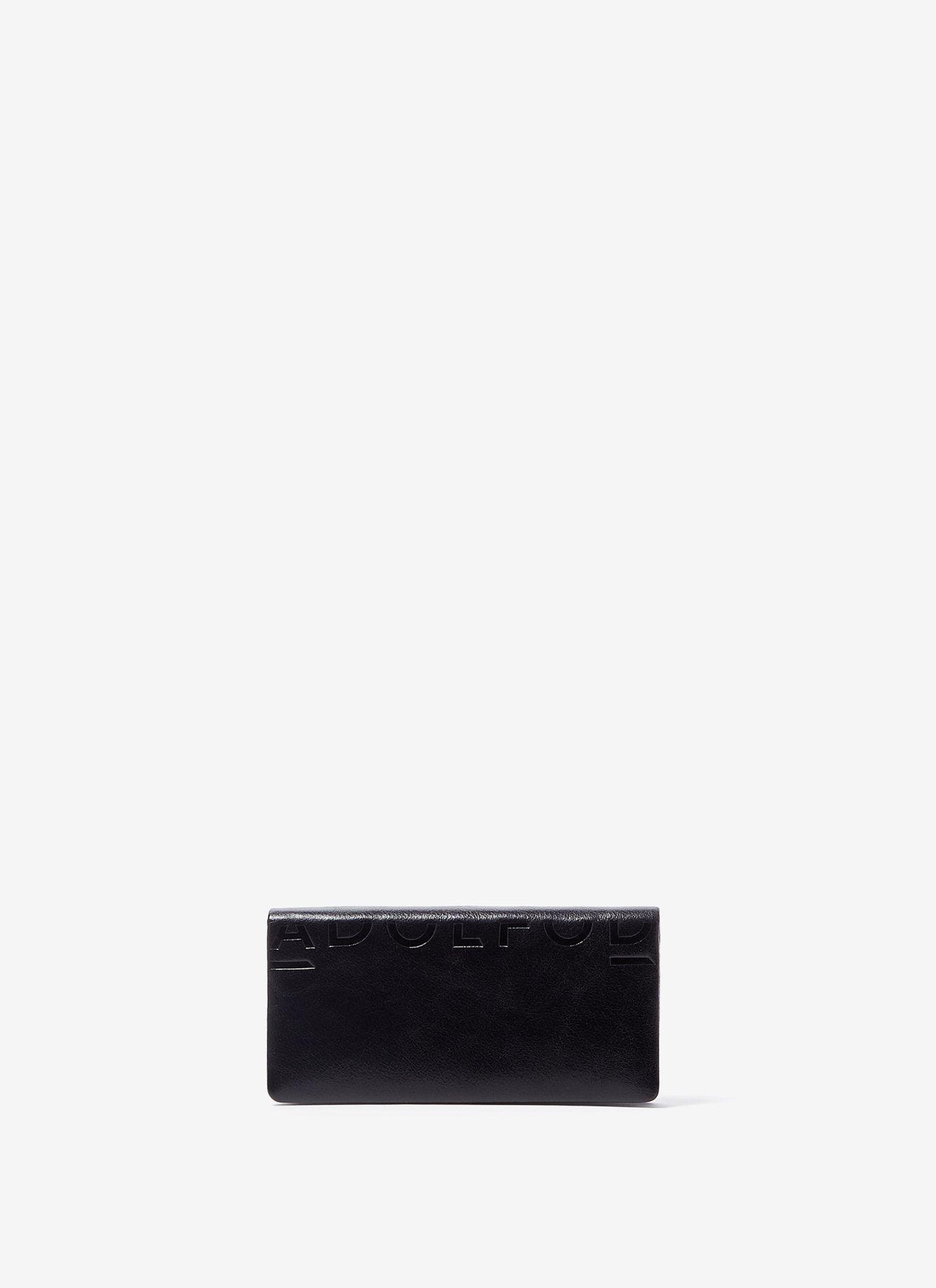 Crackled leather wallet-clutch image number 0