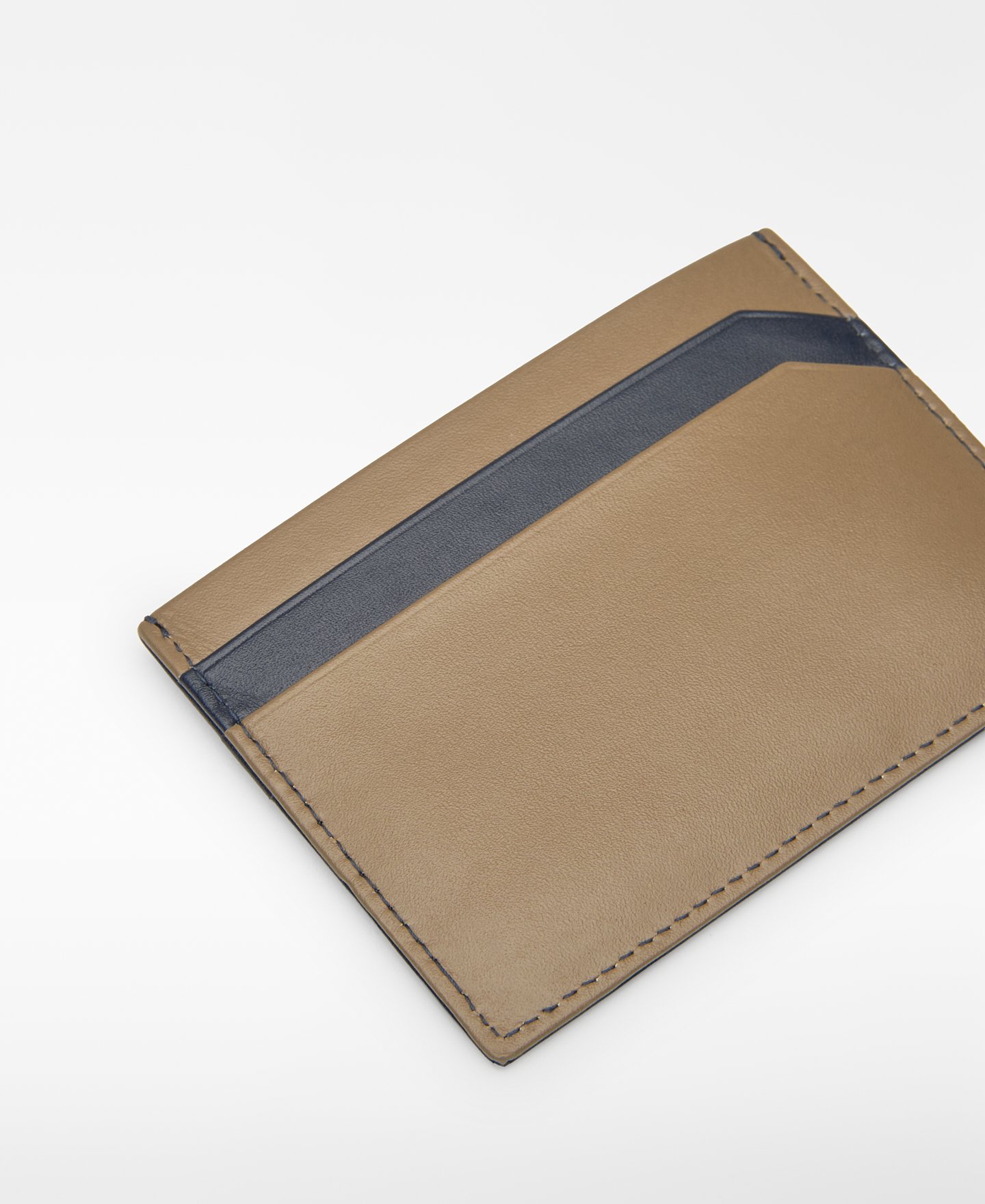 Two-tone leather card holder man image number 1