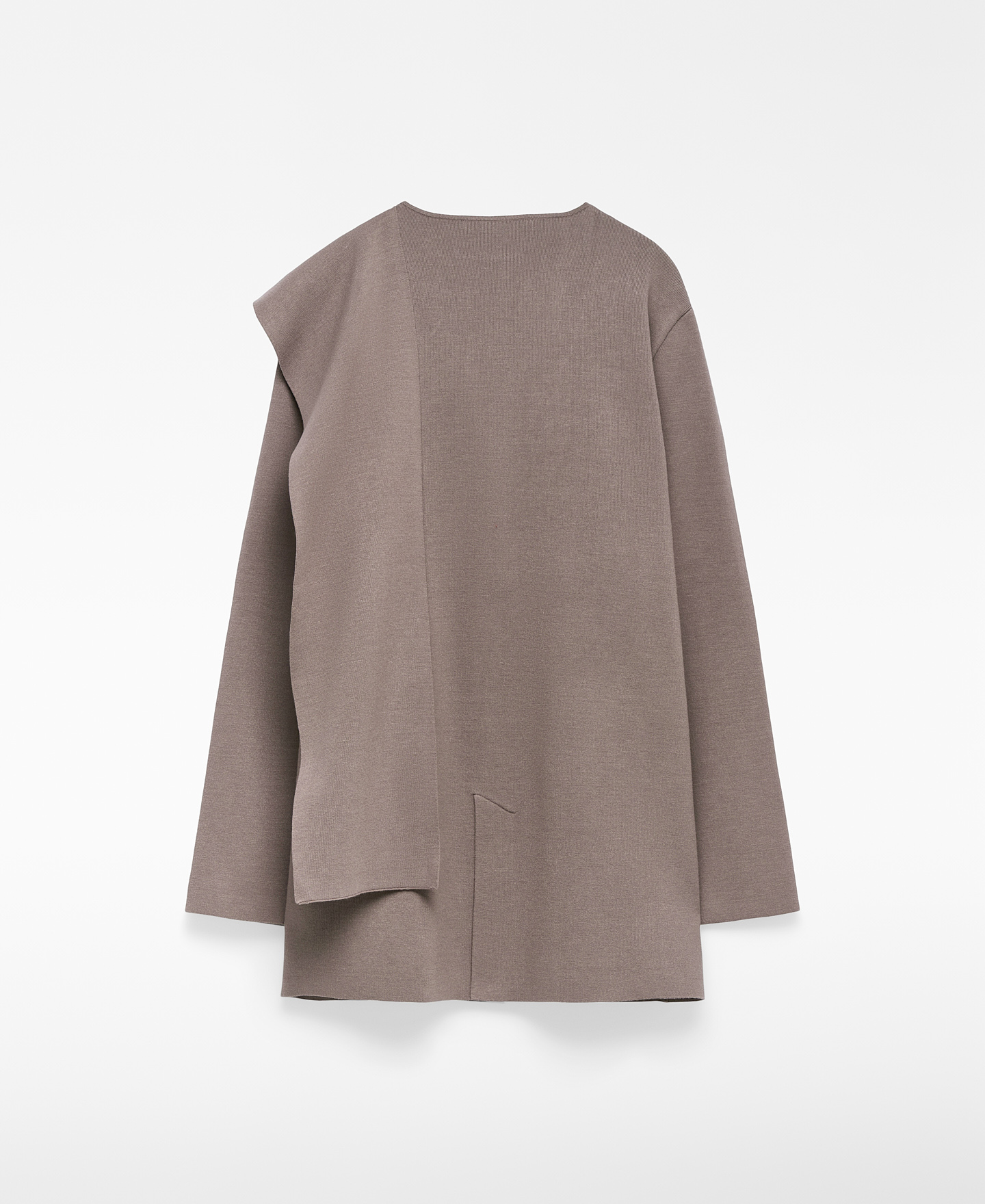 Chaqueta punto cuello bufanda mujer image number 5