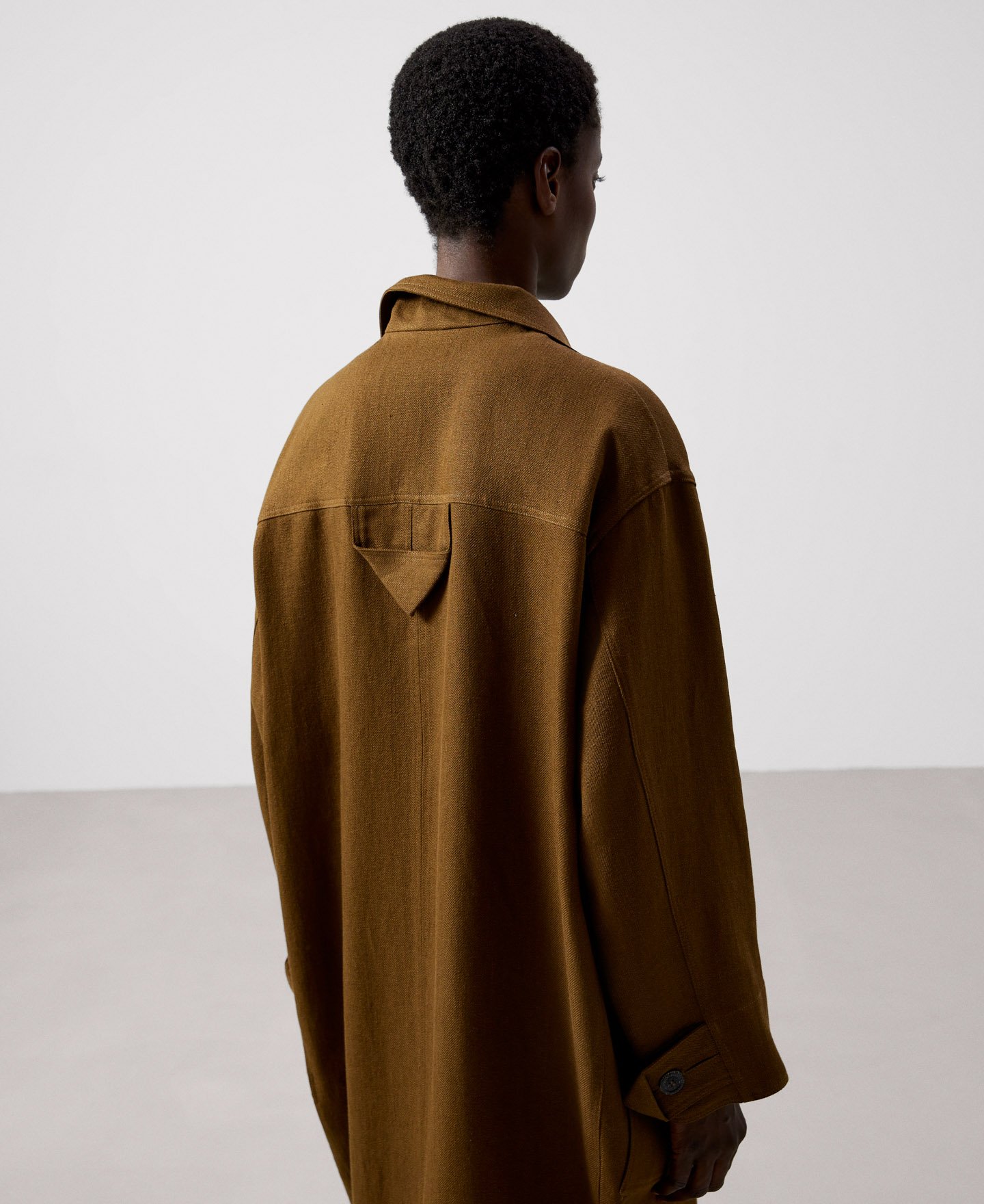 Manteau long en lin sergé image number 5
