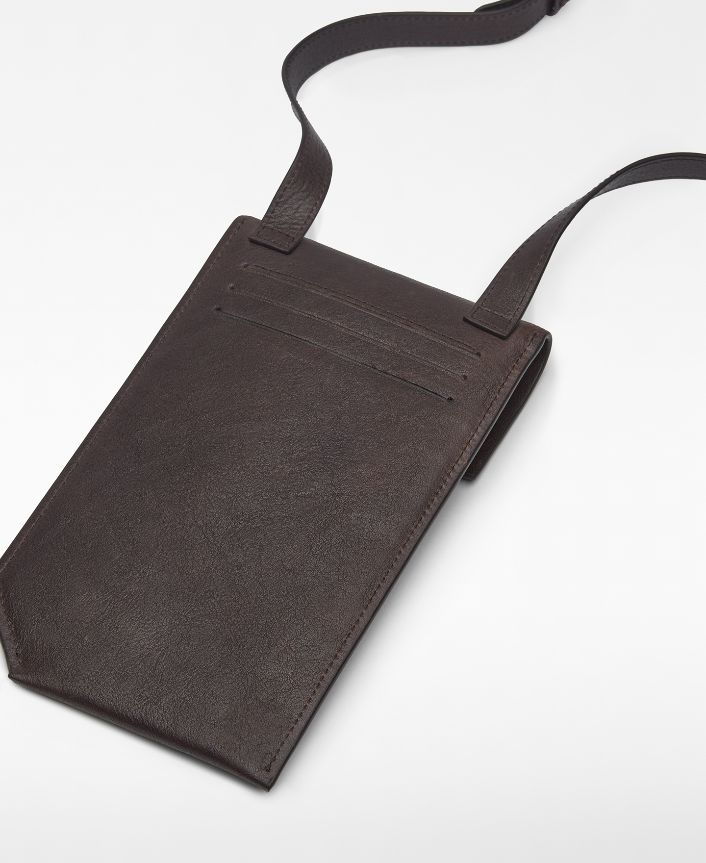 Responsible leather phone holder man image number 1