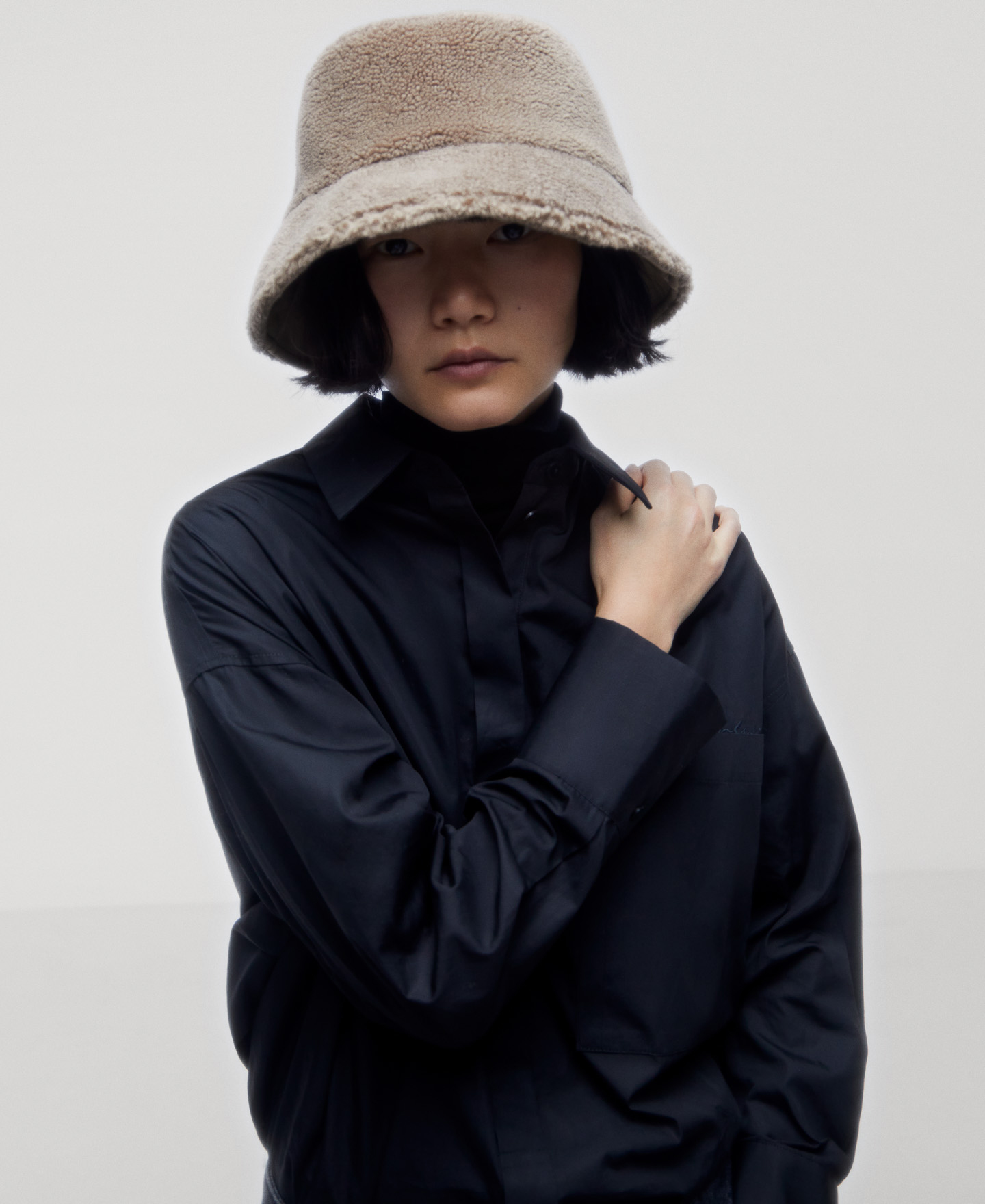Fleece woven fisherman hat image number 3
