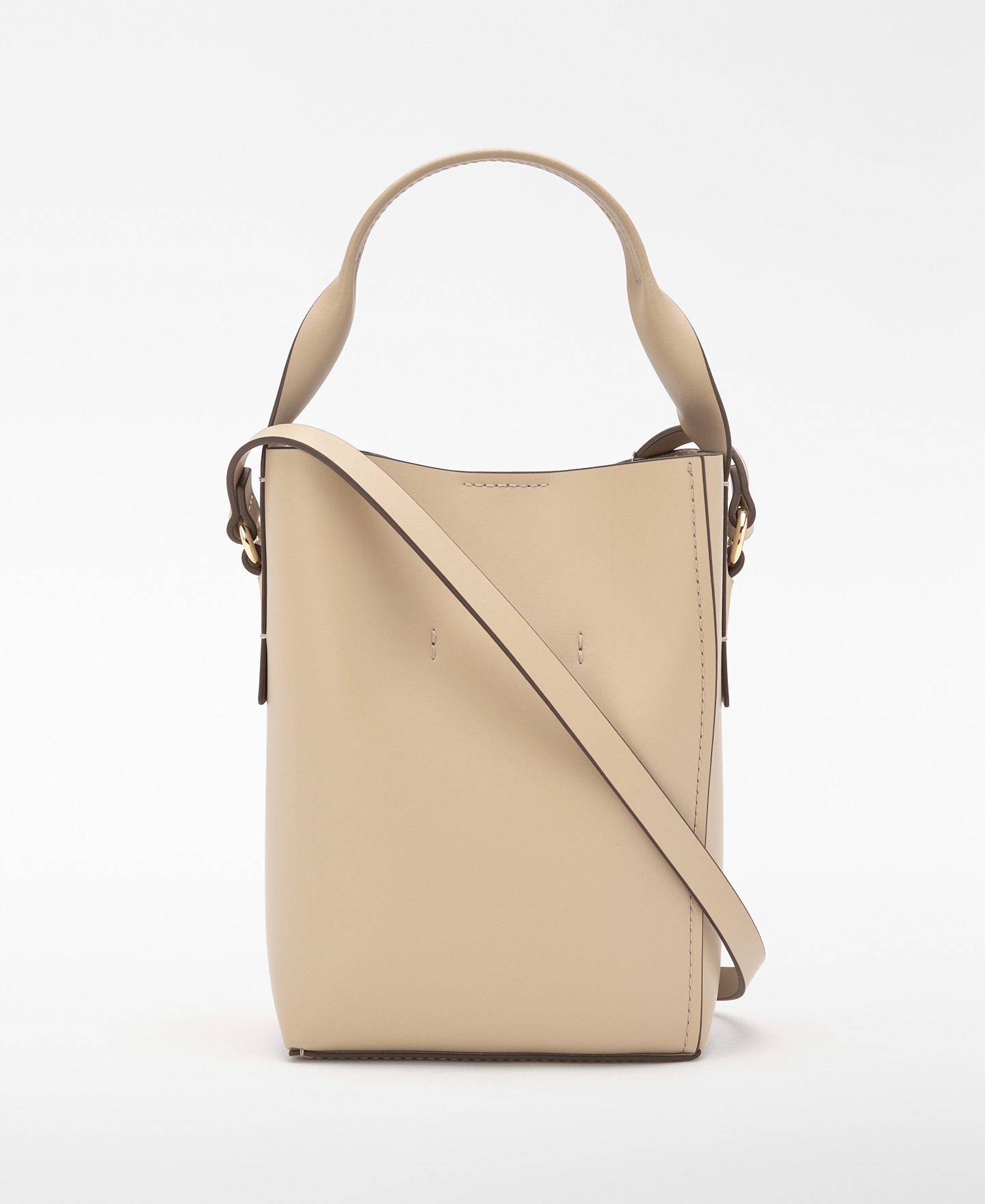 Mica leather bucket bag image number 1