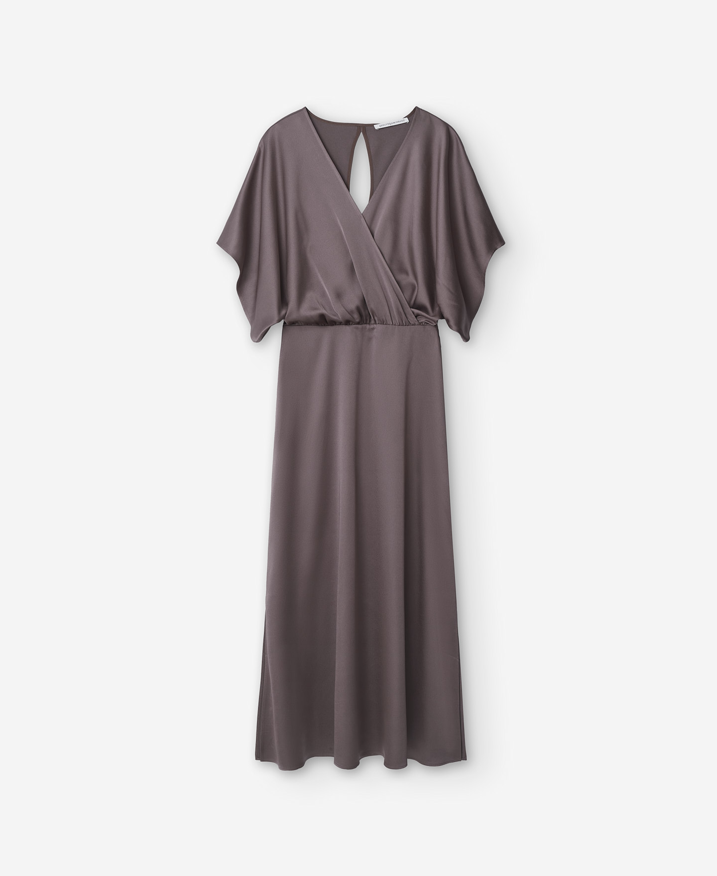 Crossover neckline cocktail dress image number 4