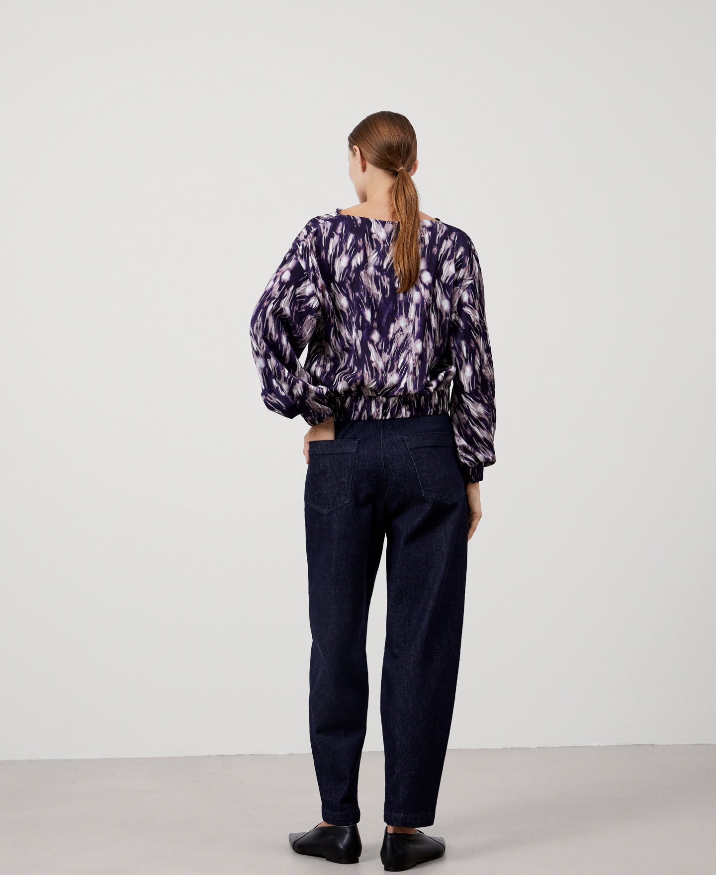 Drapped viscose sweatshirt image number 2