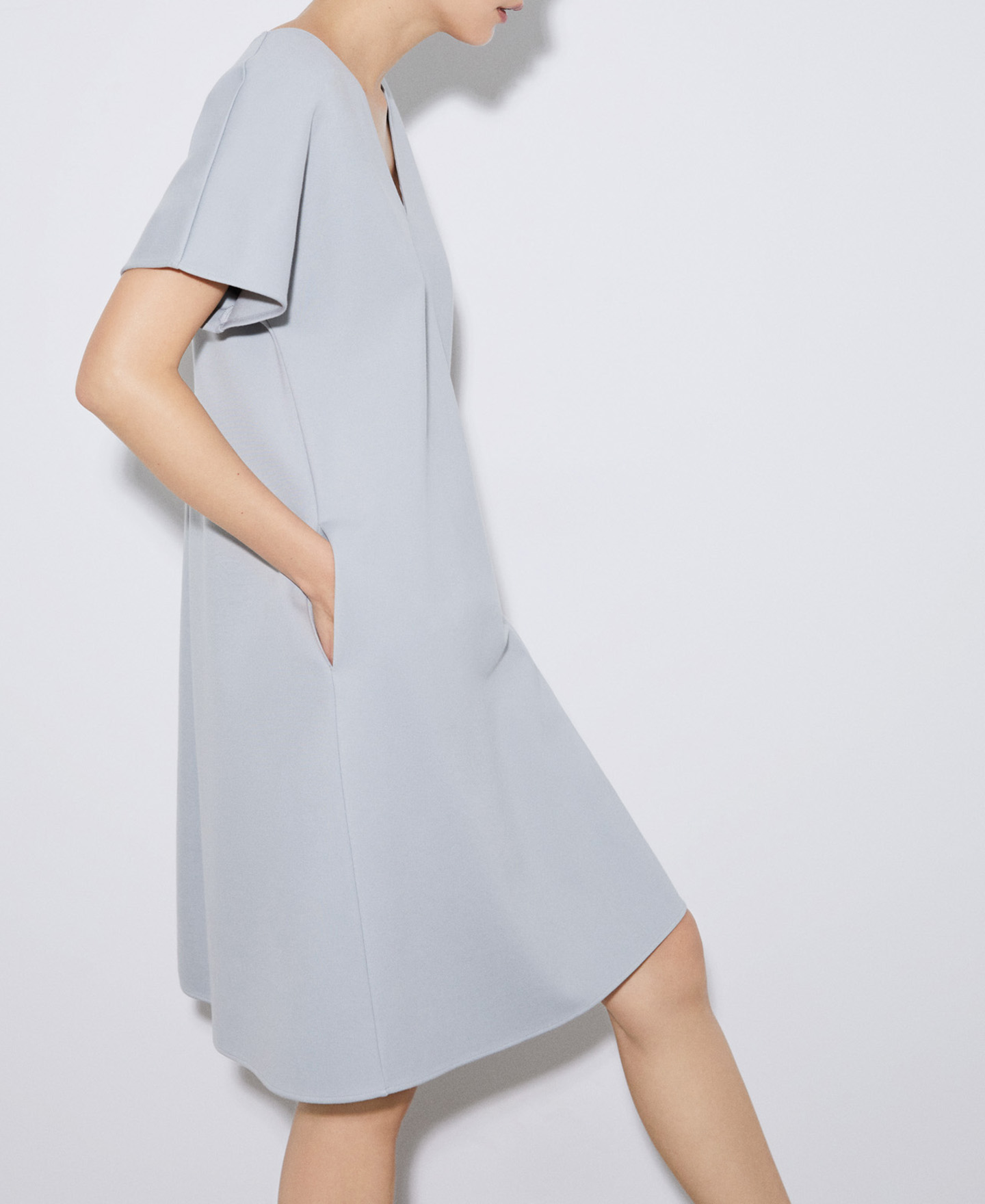 レスポンシブルレーヨンのAラインドレス image number 3