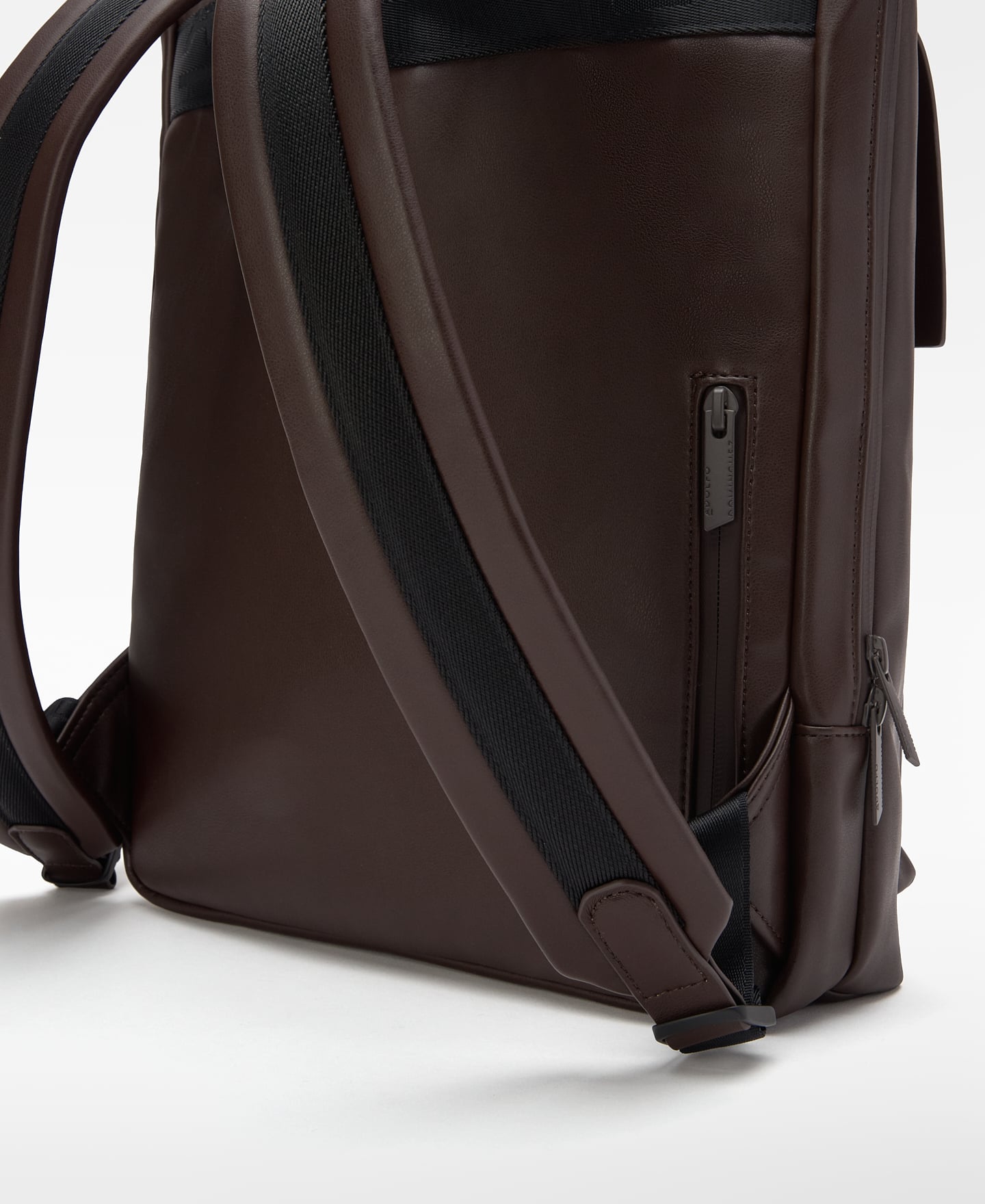 Leather-Non-Leather compact backpack image number 3