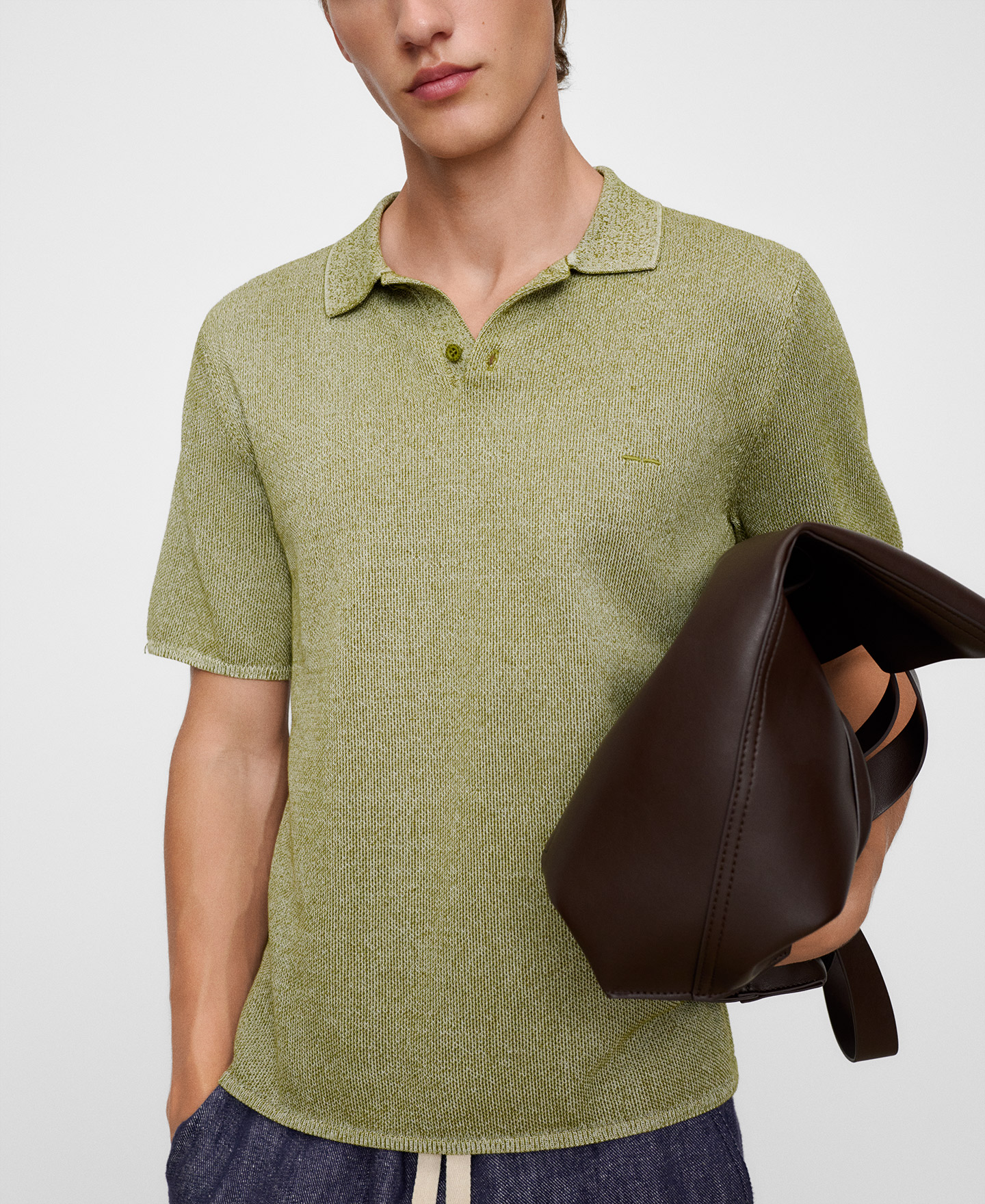 Polo piqu&eacute; melange image number 0