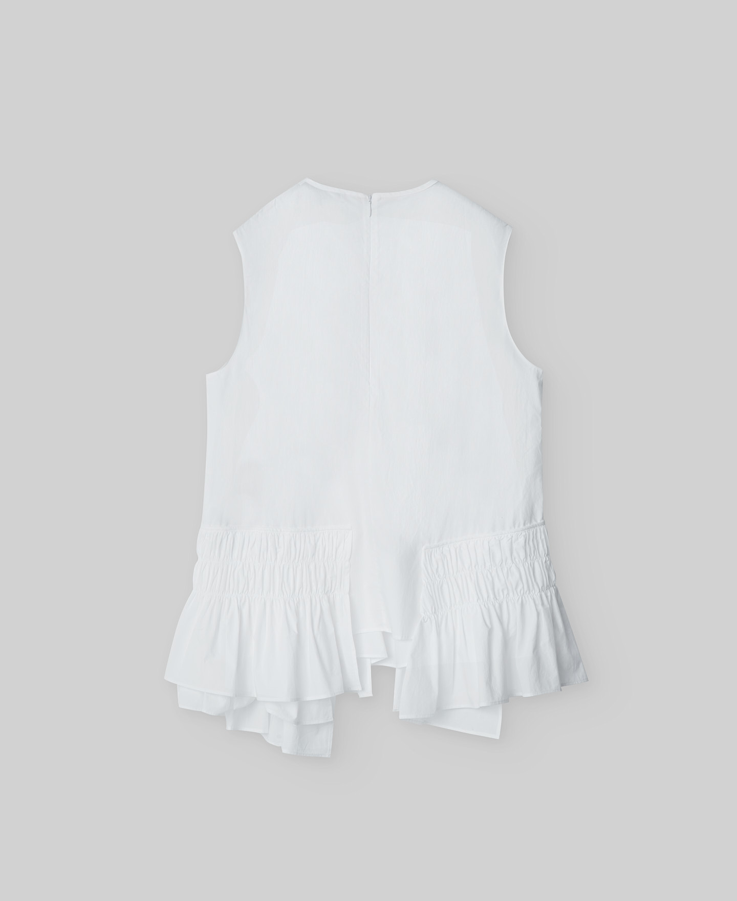 Asymmetrical ruffle top woman image number 5