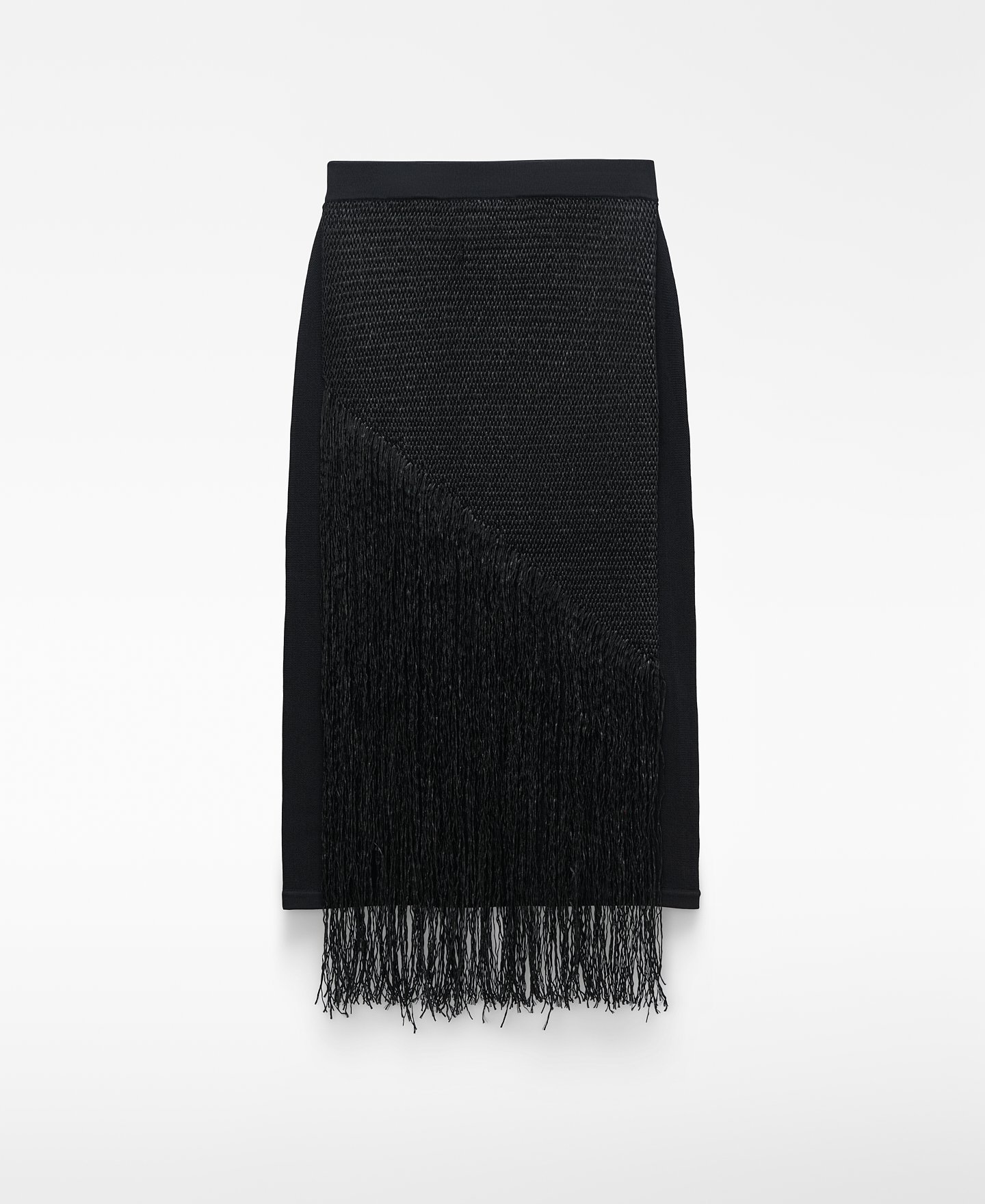 Falda recta aplique rafia image number 4