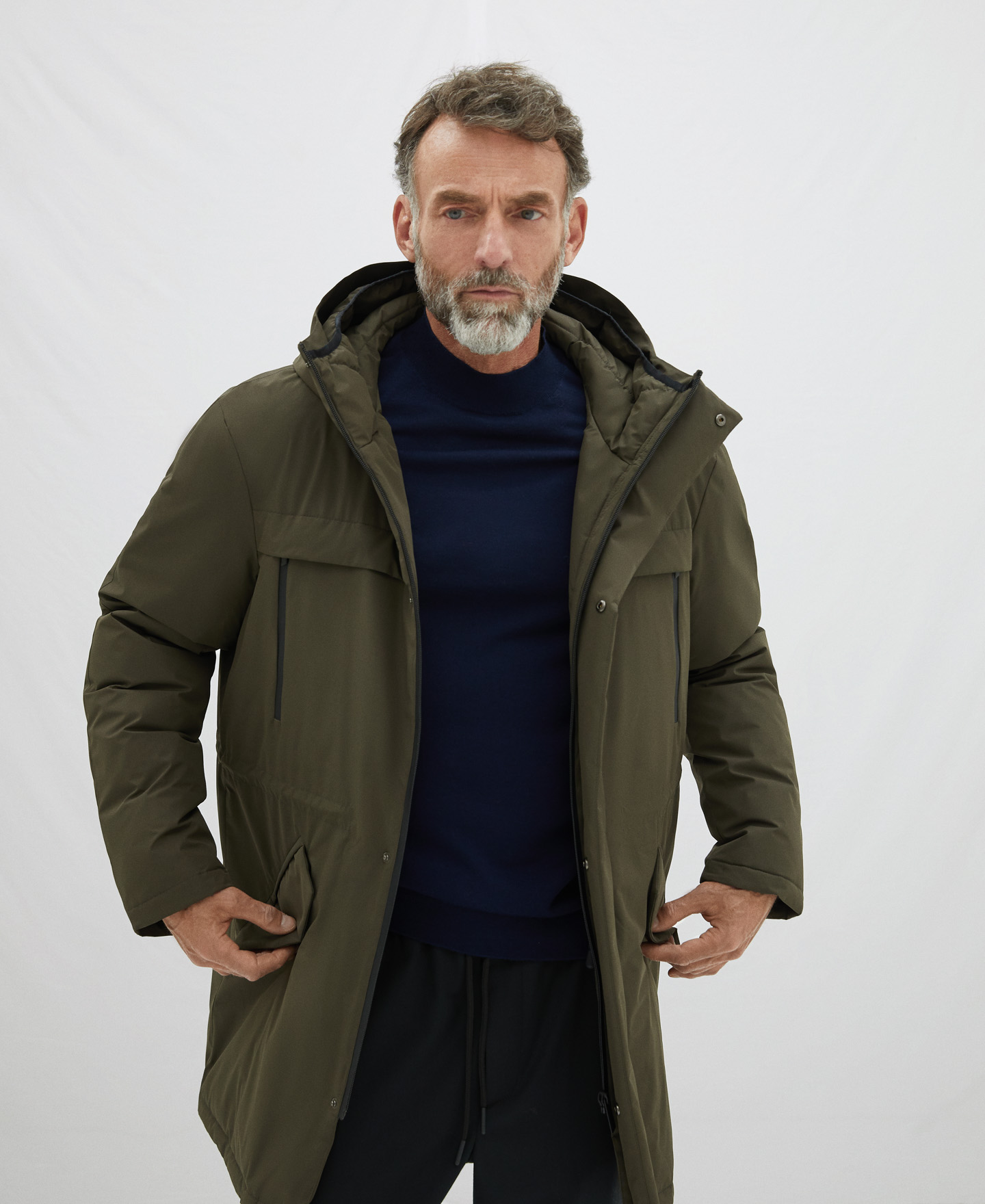 Padded coat with hood image number 0