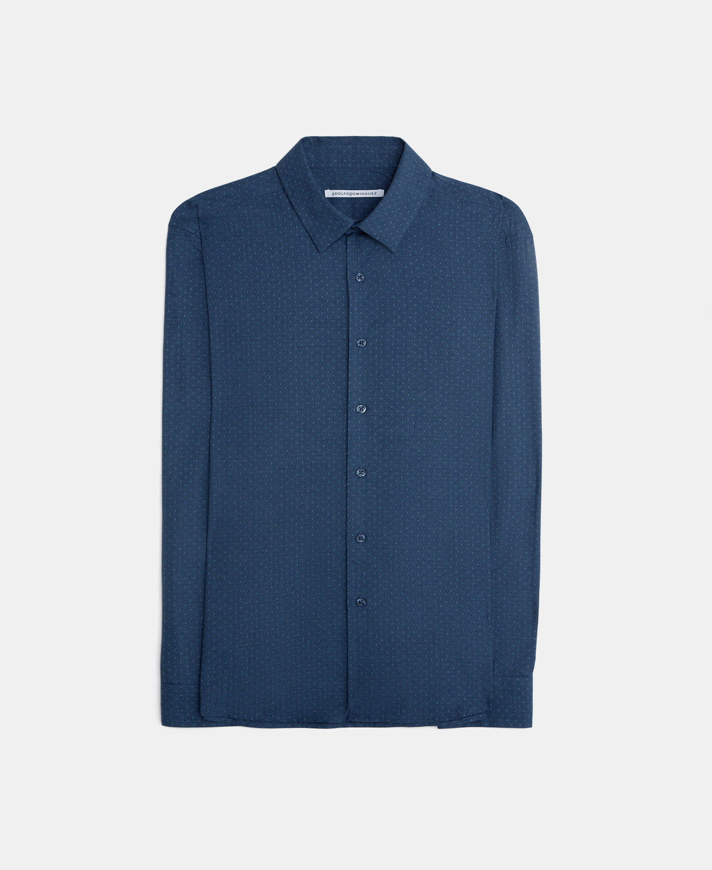 Hidden button cotton shirt image number 4