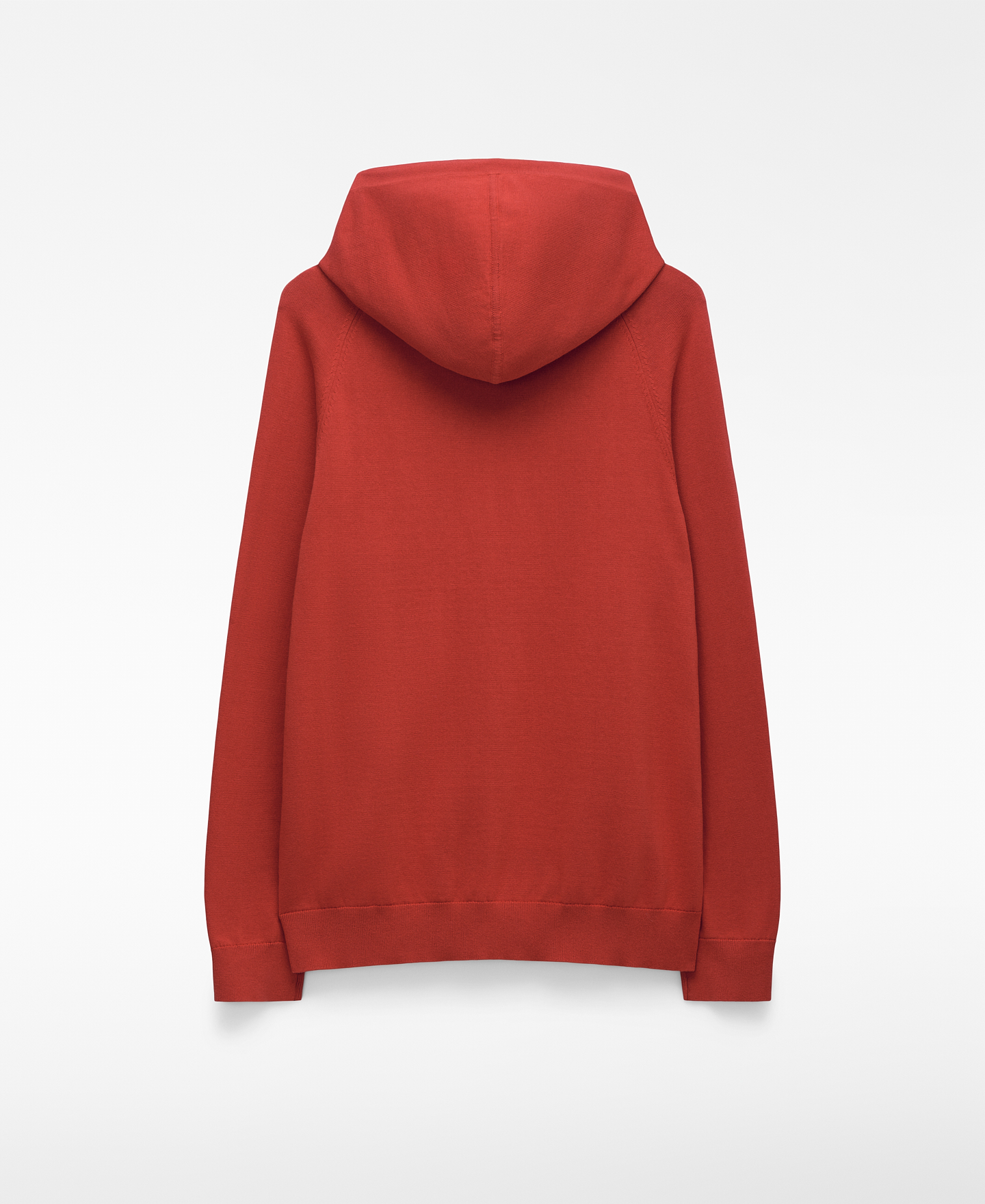 Organic cotton knit hooded sweatshirt image number 1