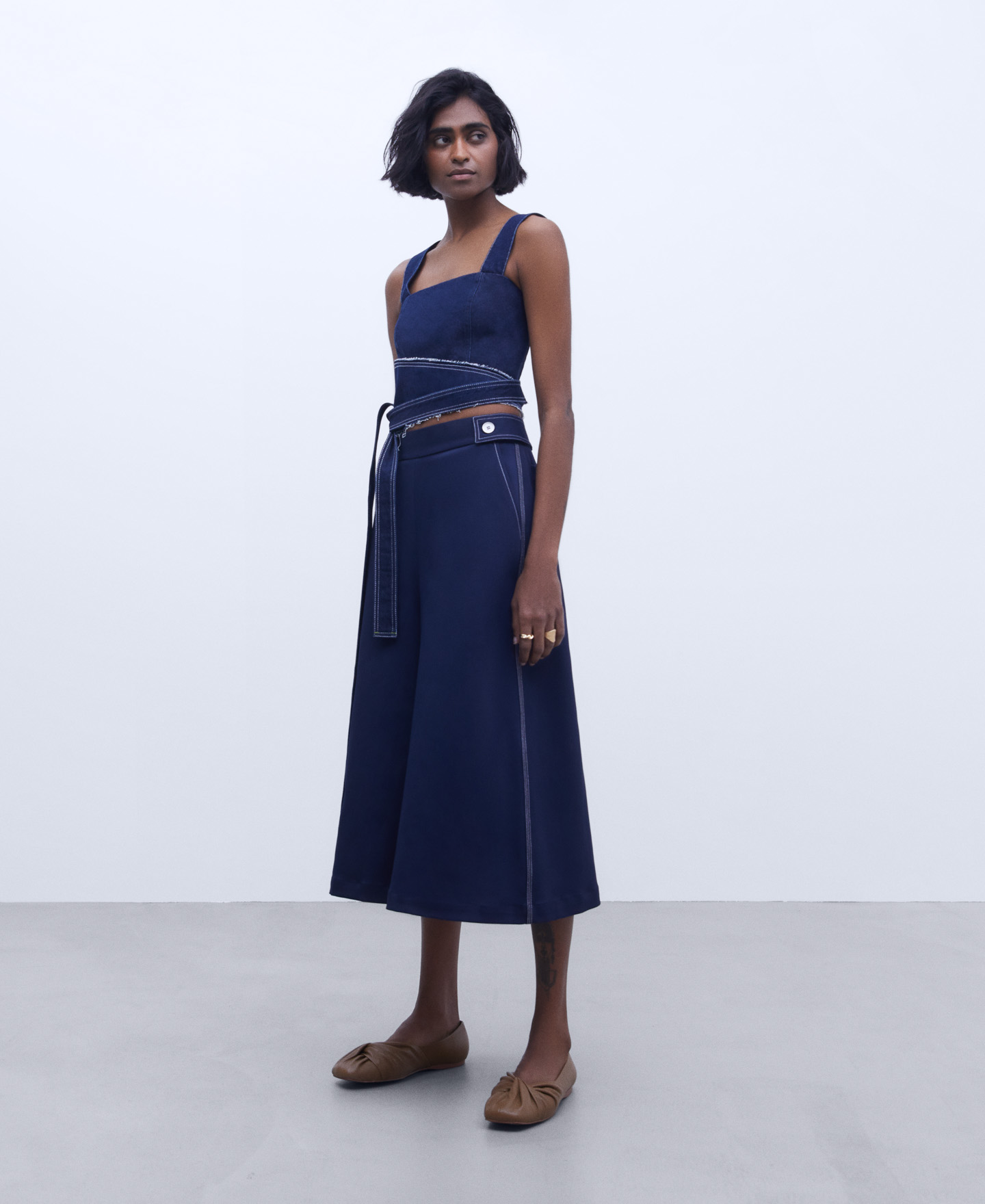 Cotton denim sash image number 2