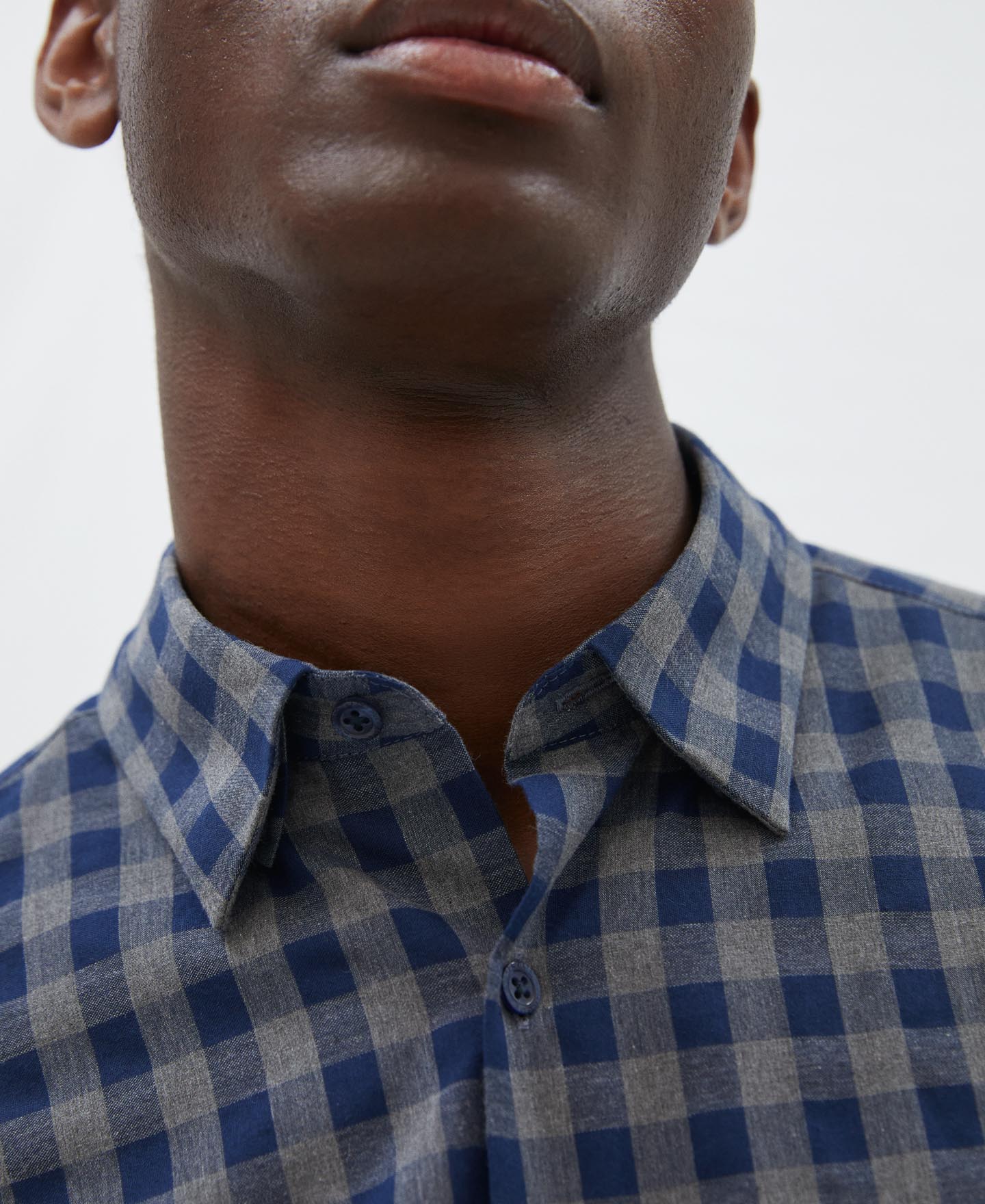 Camisa cuadros en algodón image number 3