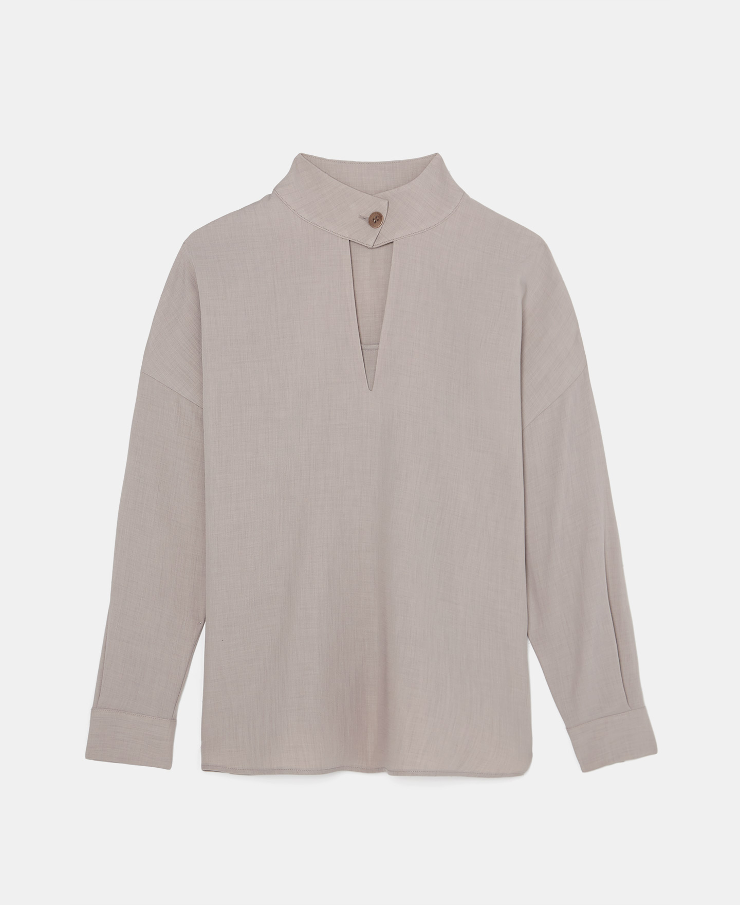 Blusa cuello mao escote pico image number 4