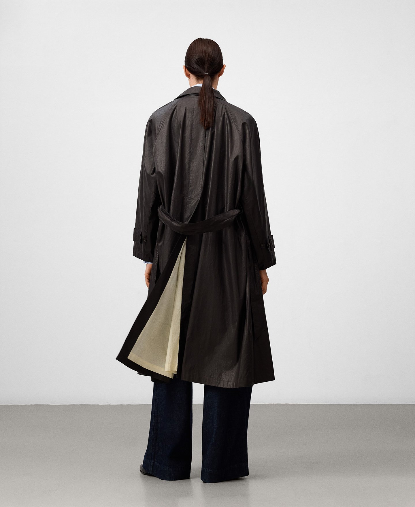Organic cotton trench coat woman image number 2