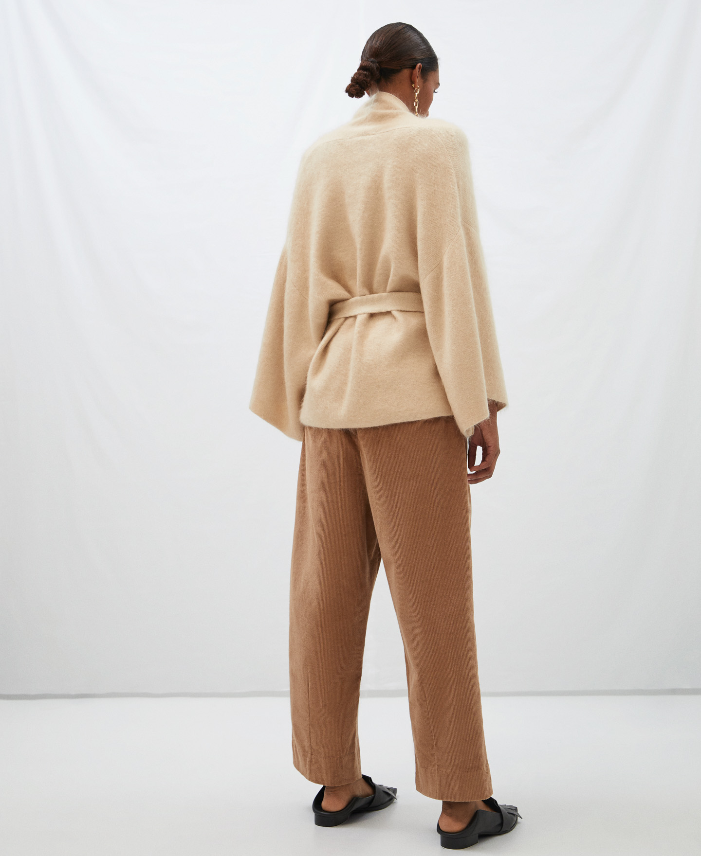 Alpaca wrap-around jacket image number 2