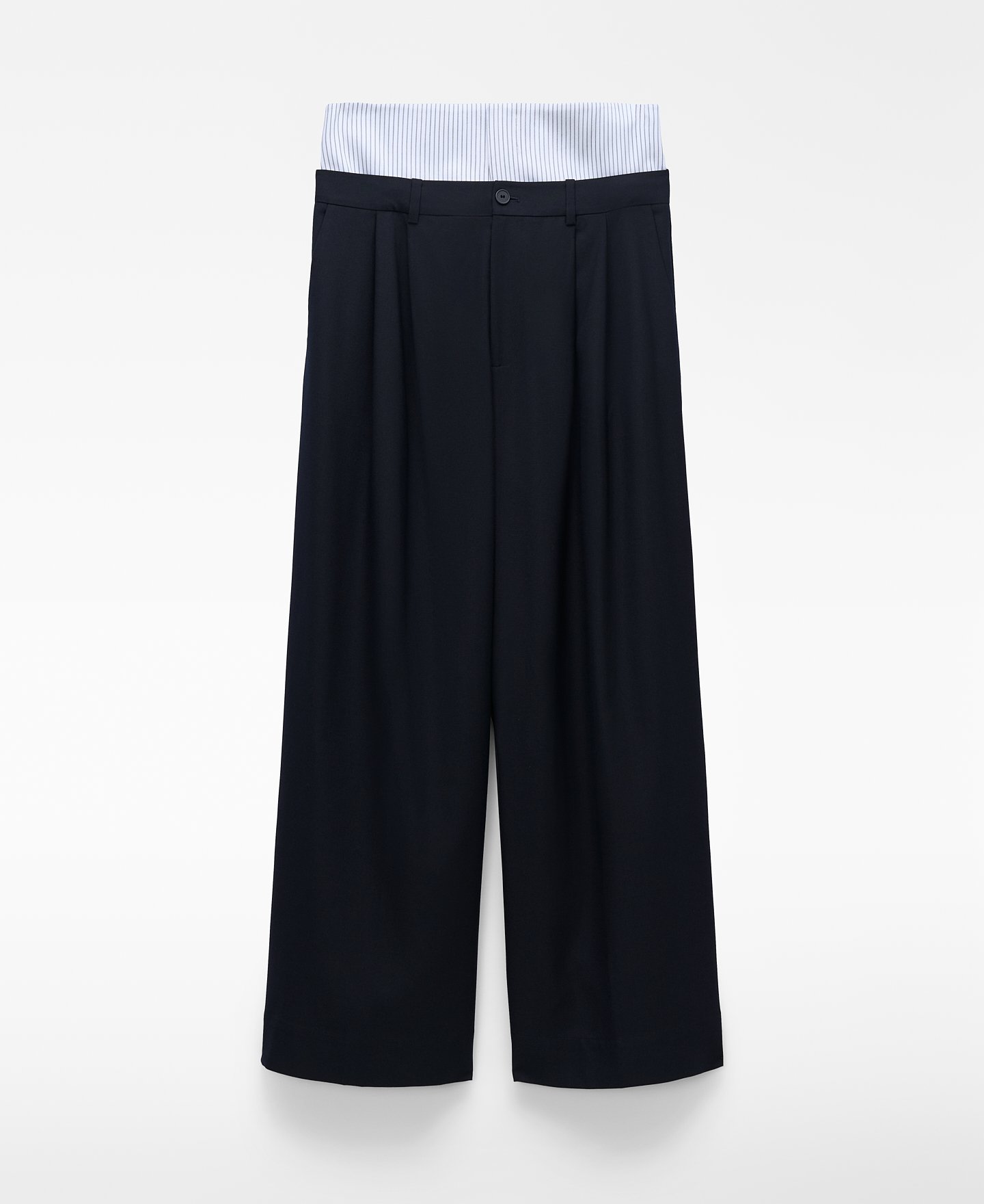 Pantal&oacute;n relaxed fit faj&iacute;n image number 4