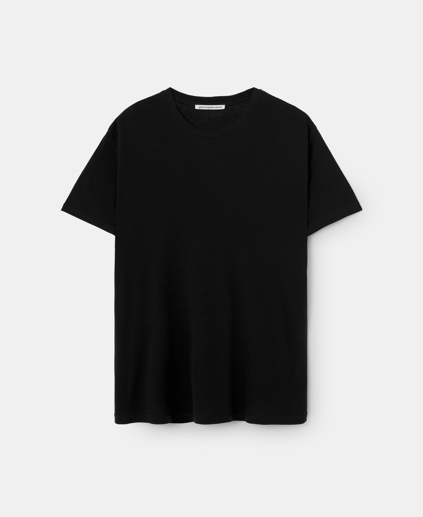 Round neck lyocell t-shirt image number 4