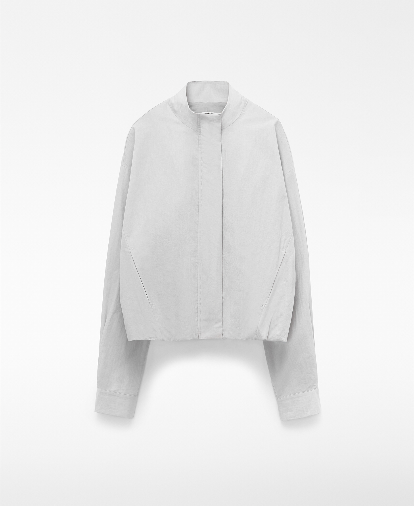 Band collar bomber jacket image number 4