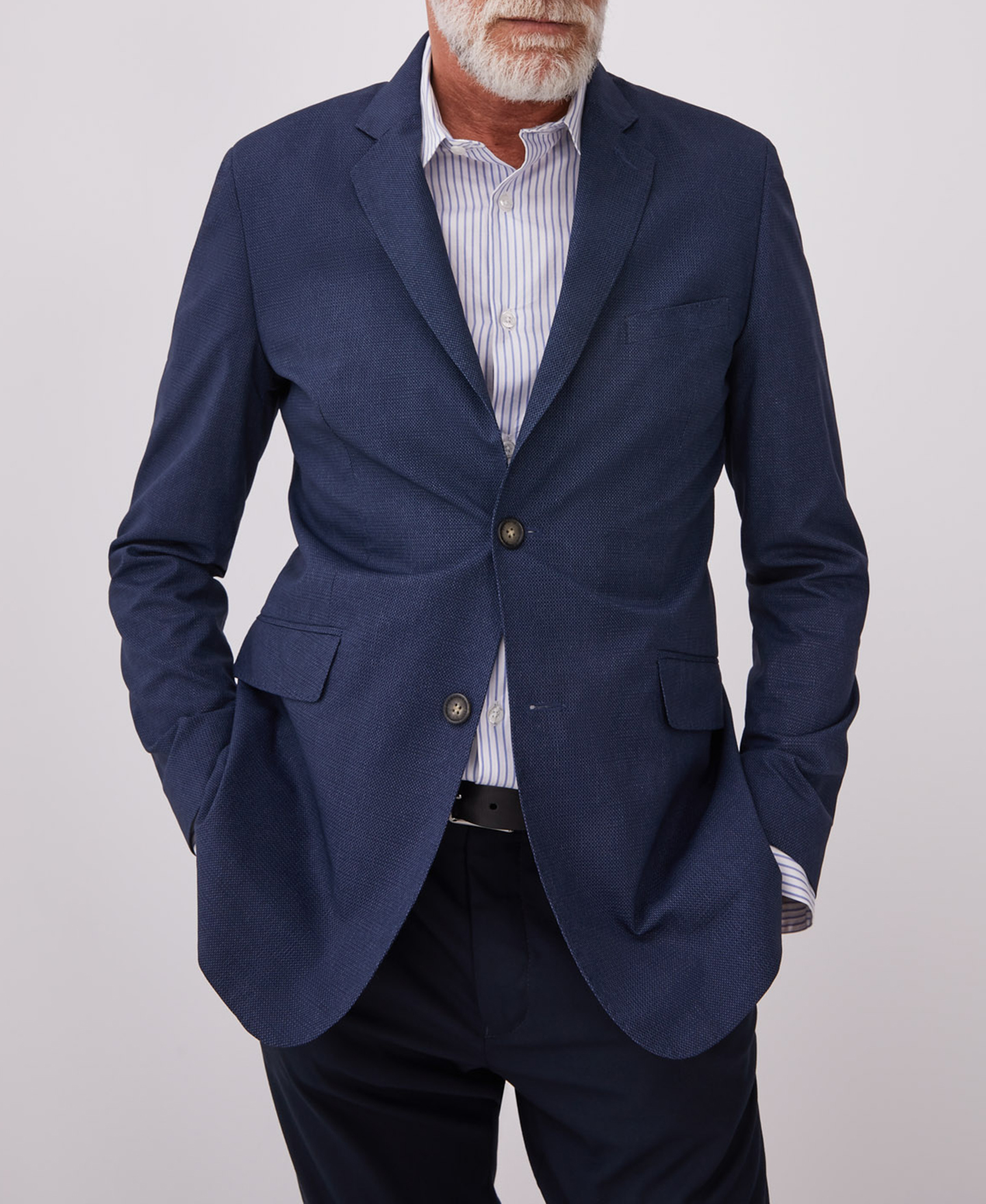 Jacket with pique print image number 0