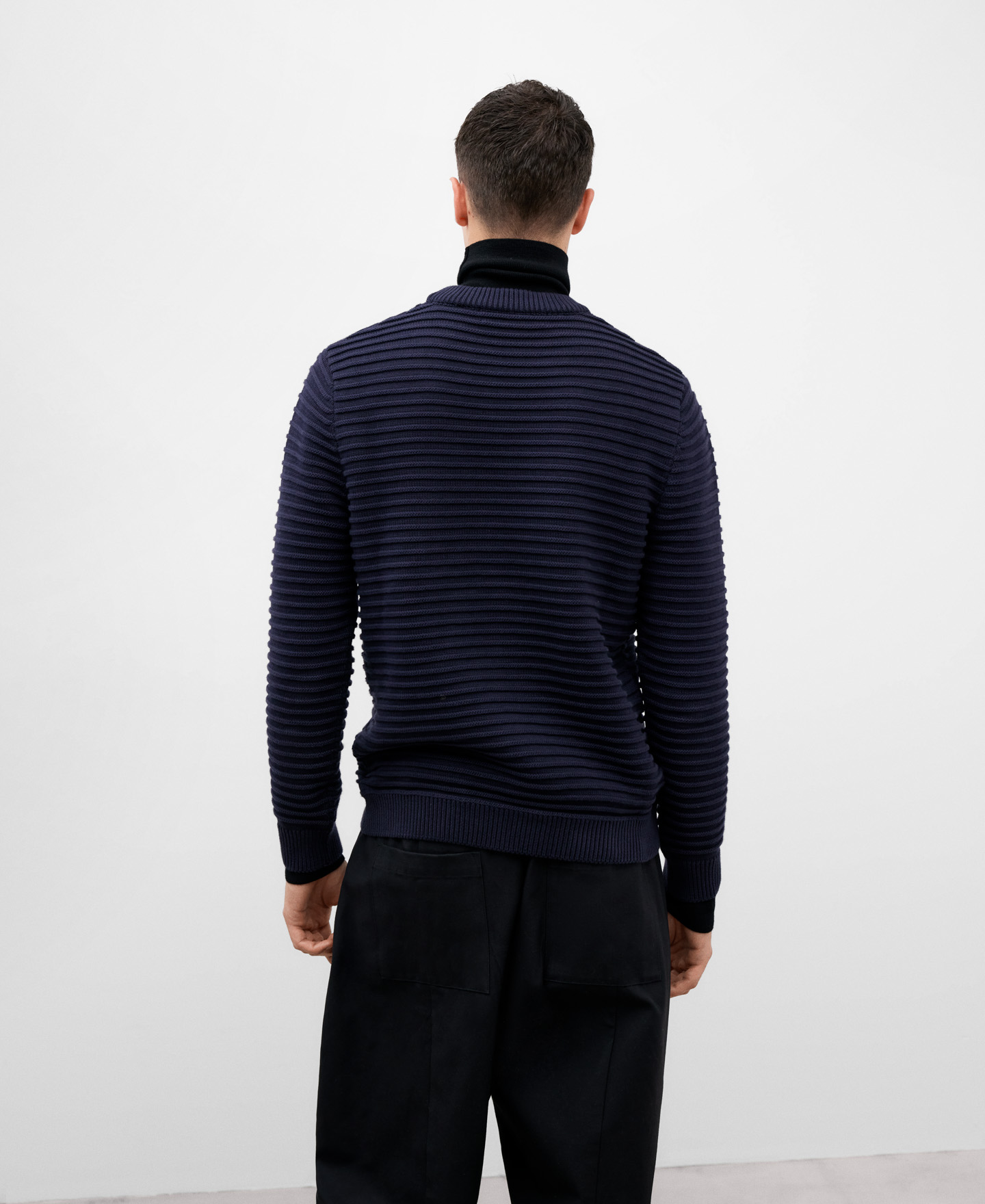 Jersey algodón azul oscuro para hombre image number 2