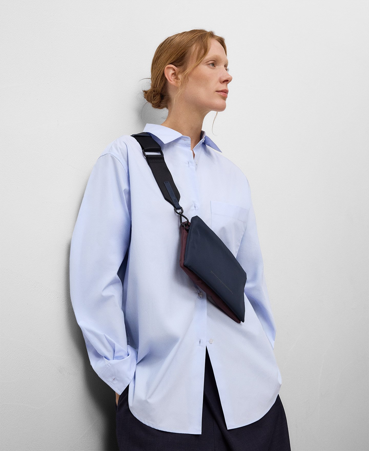 Nylon two-tone small crossbody woman image number 5