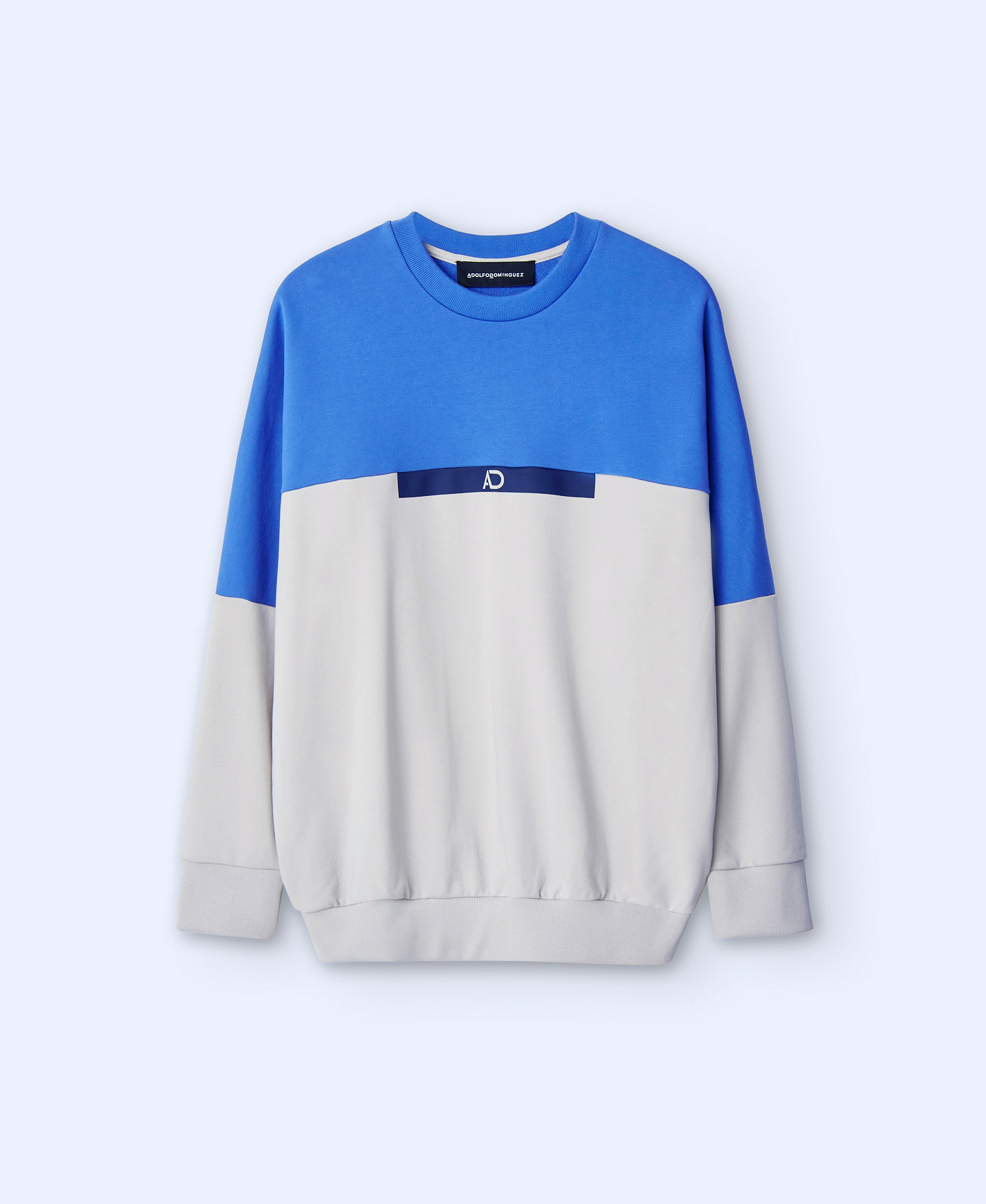 Sweat oversize en coton bicolore image number 4