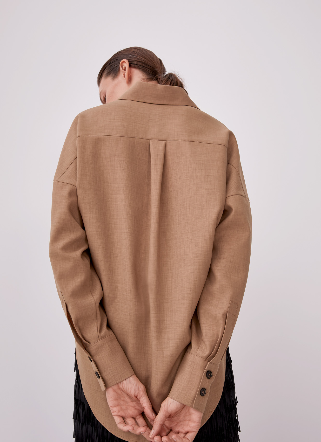 Camisa oversize sin botonadura image number 3