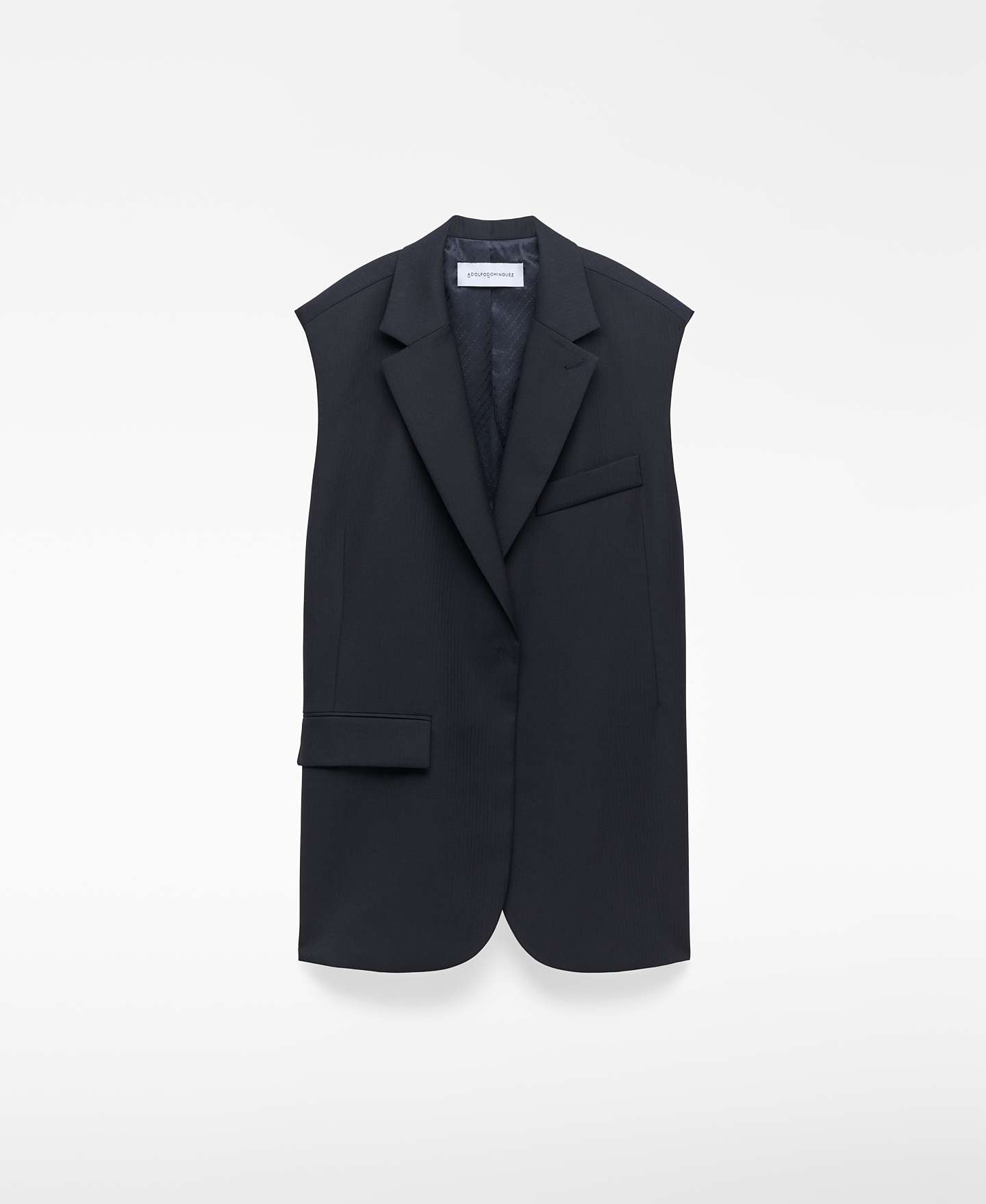 Tailored vest with open sides woman image number 8