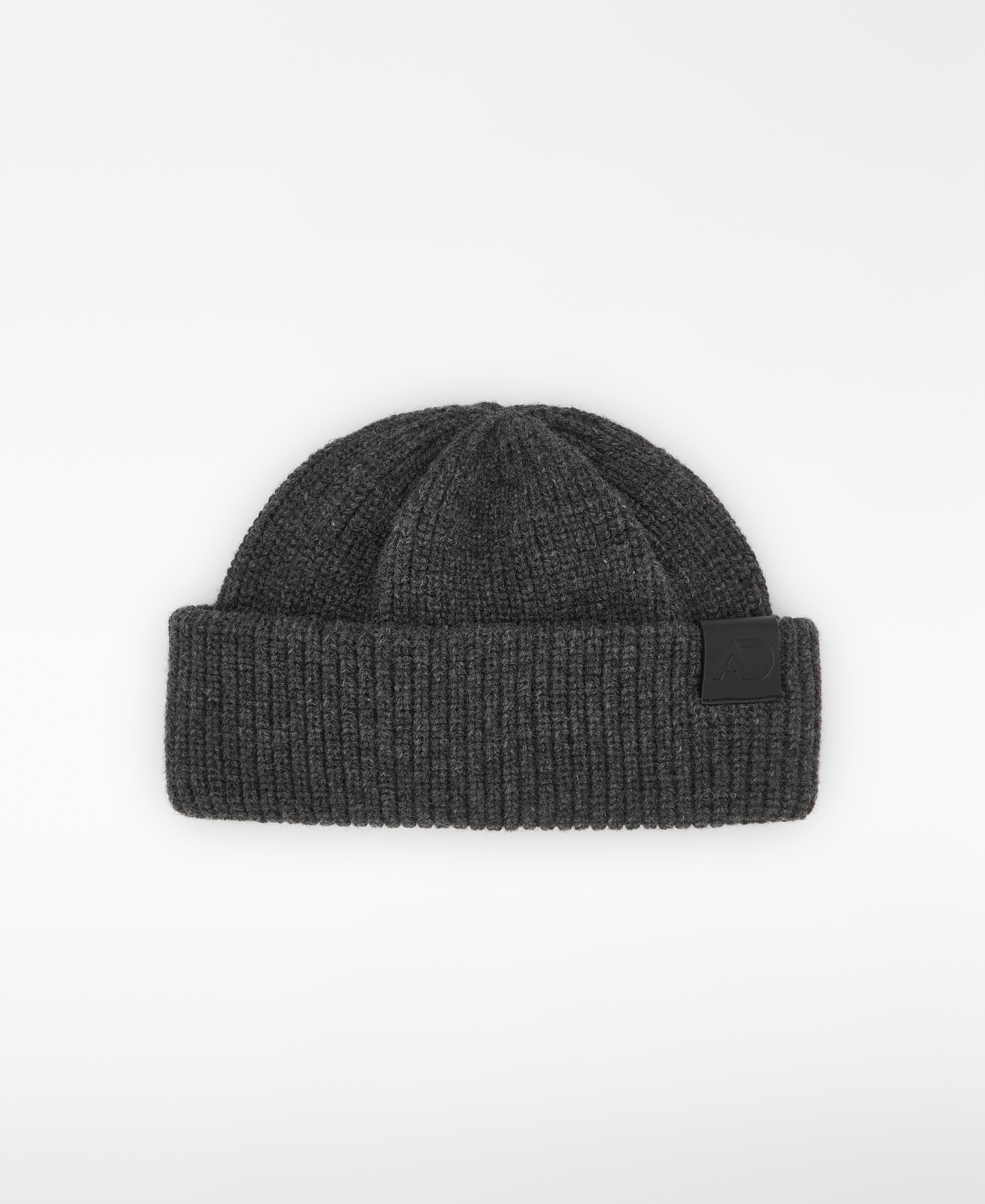 Wool short ribbed beanie image number 0