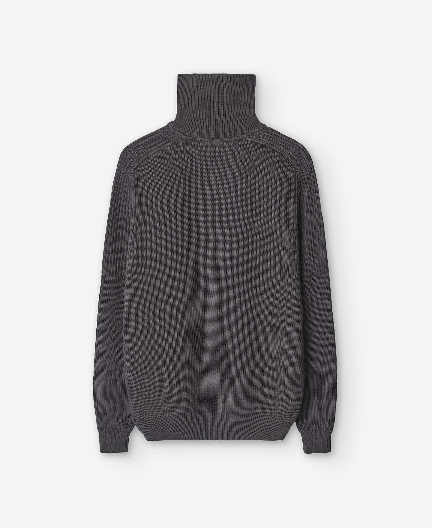 Jersey cuello cremallera gris hombre image number 5