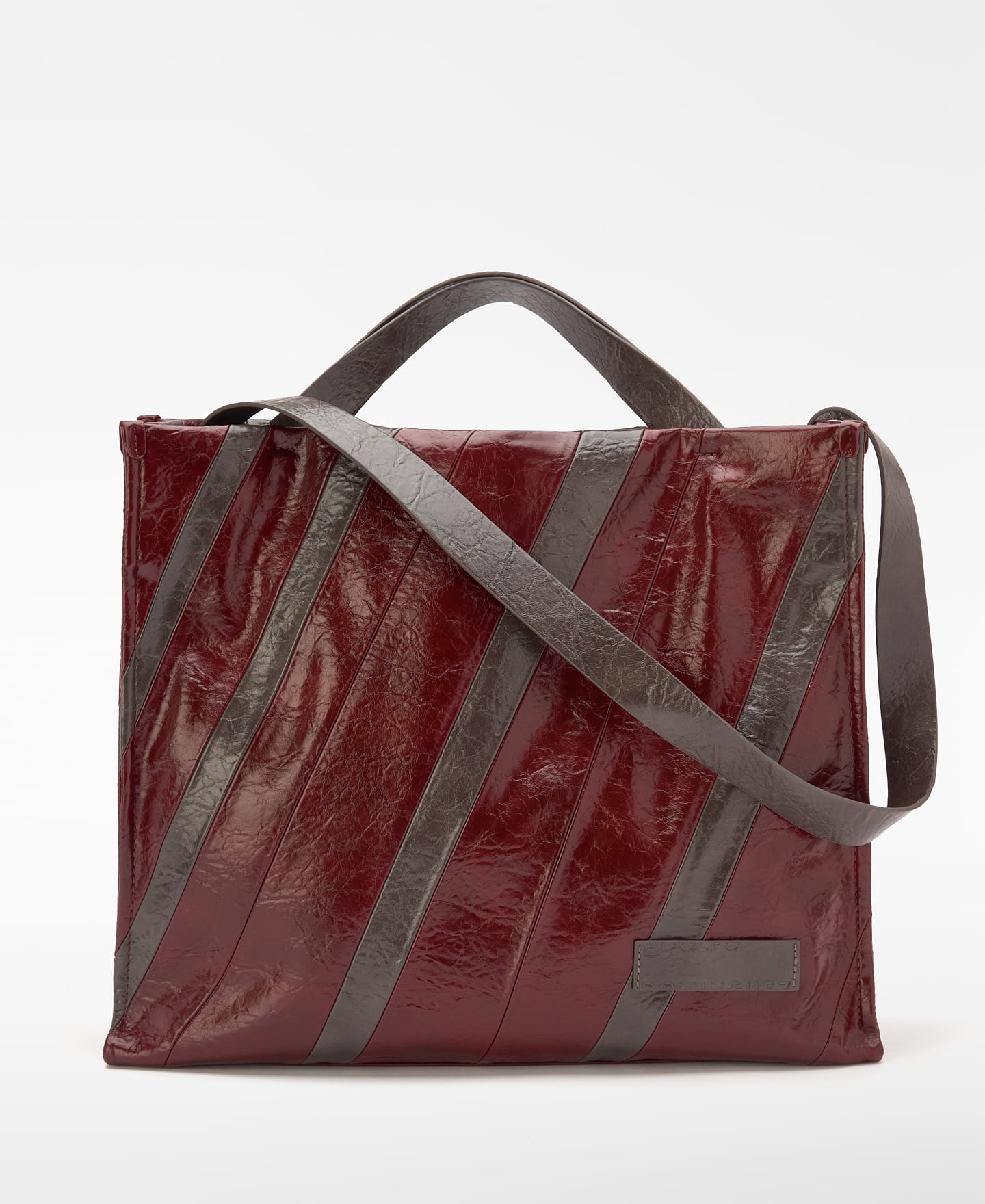 Maxi bolso shopper Ori&oacute;n patchwork piel image number 0