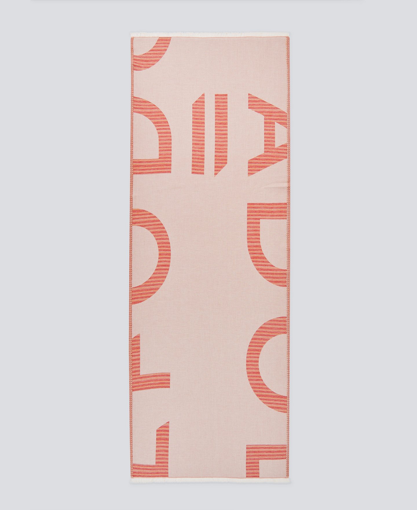 Embossed maxilogo shawl woman image number 0
