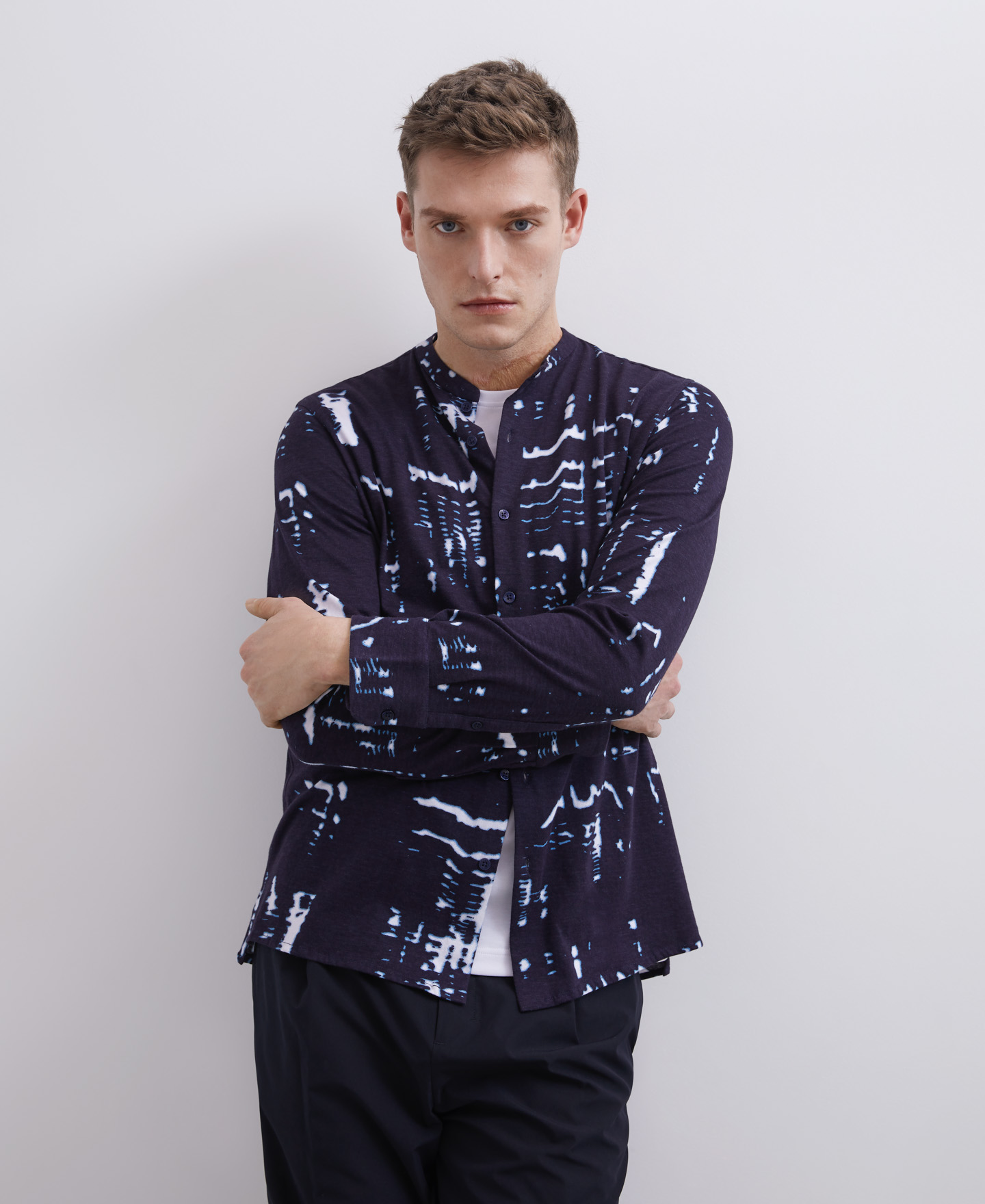 Cotton and lyocell printed t-shirt image number 0