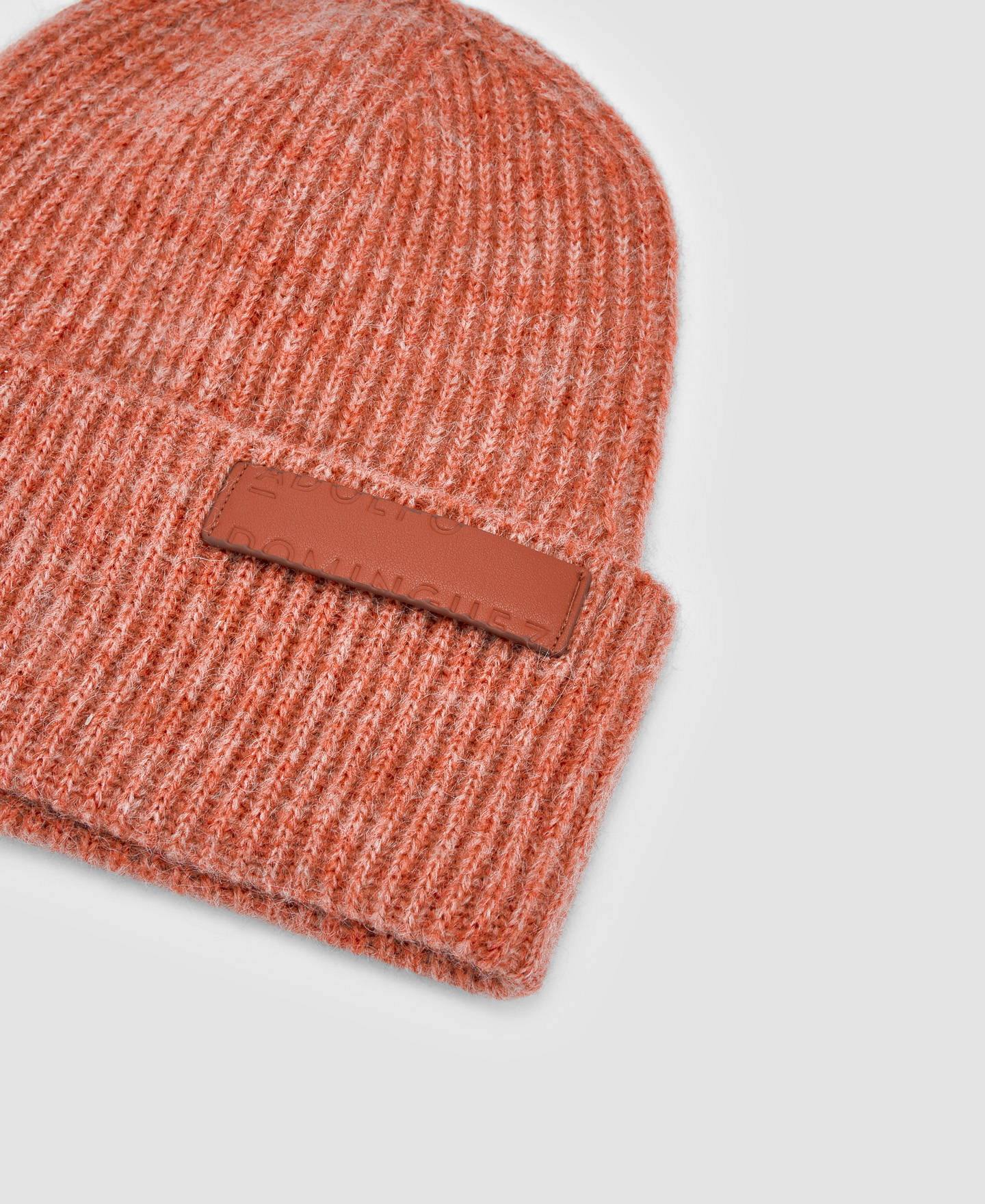 Wool and alpaca knitted beanie cap image number 1