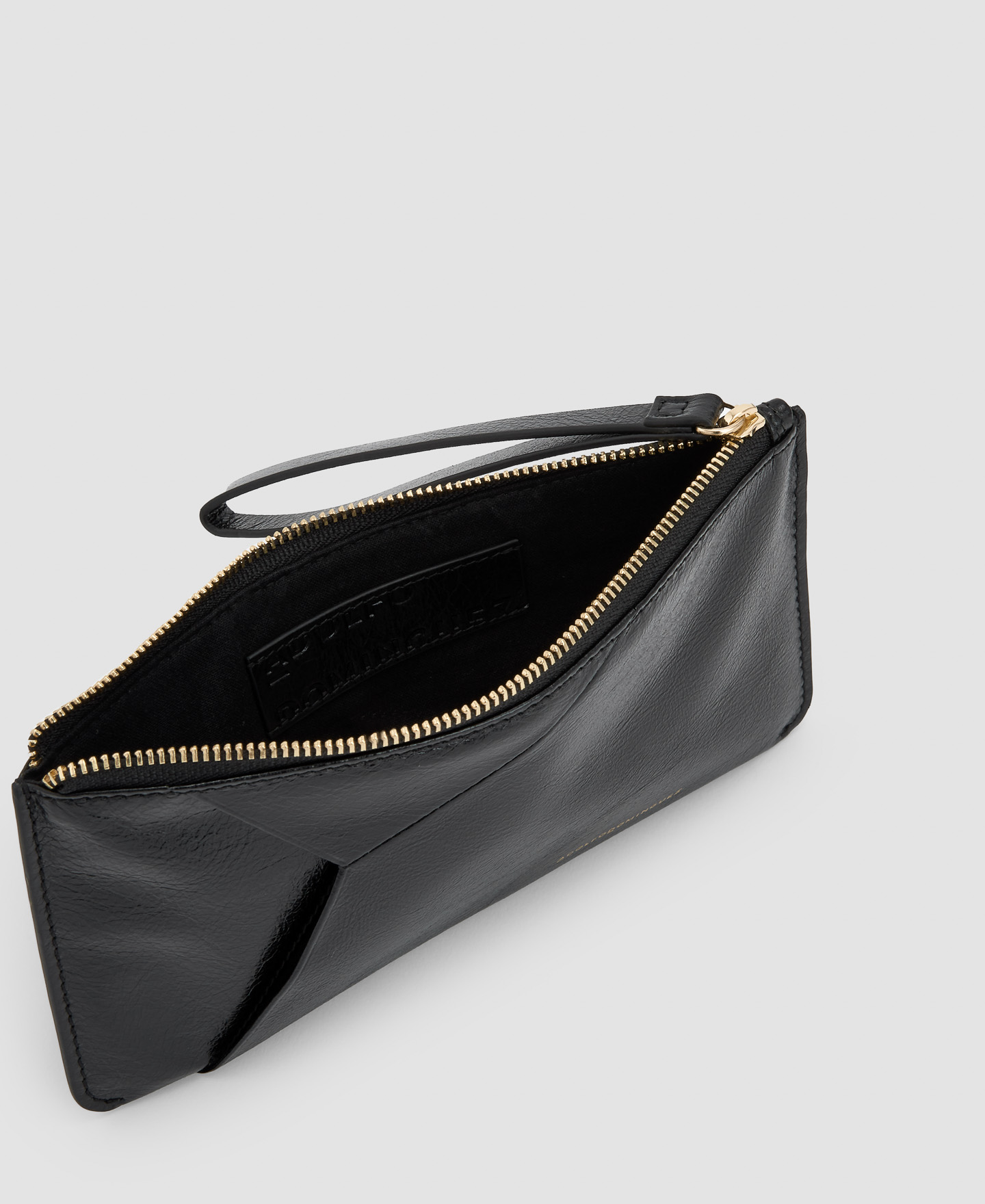 Cracked leather large card holder image number 1